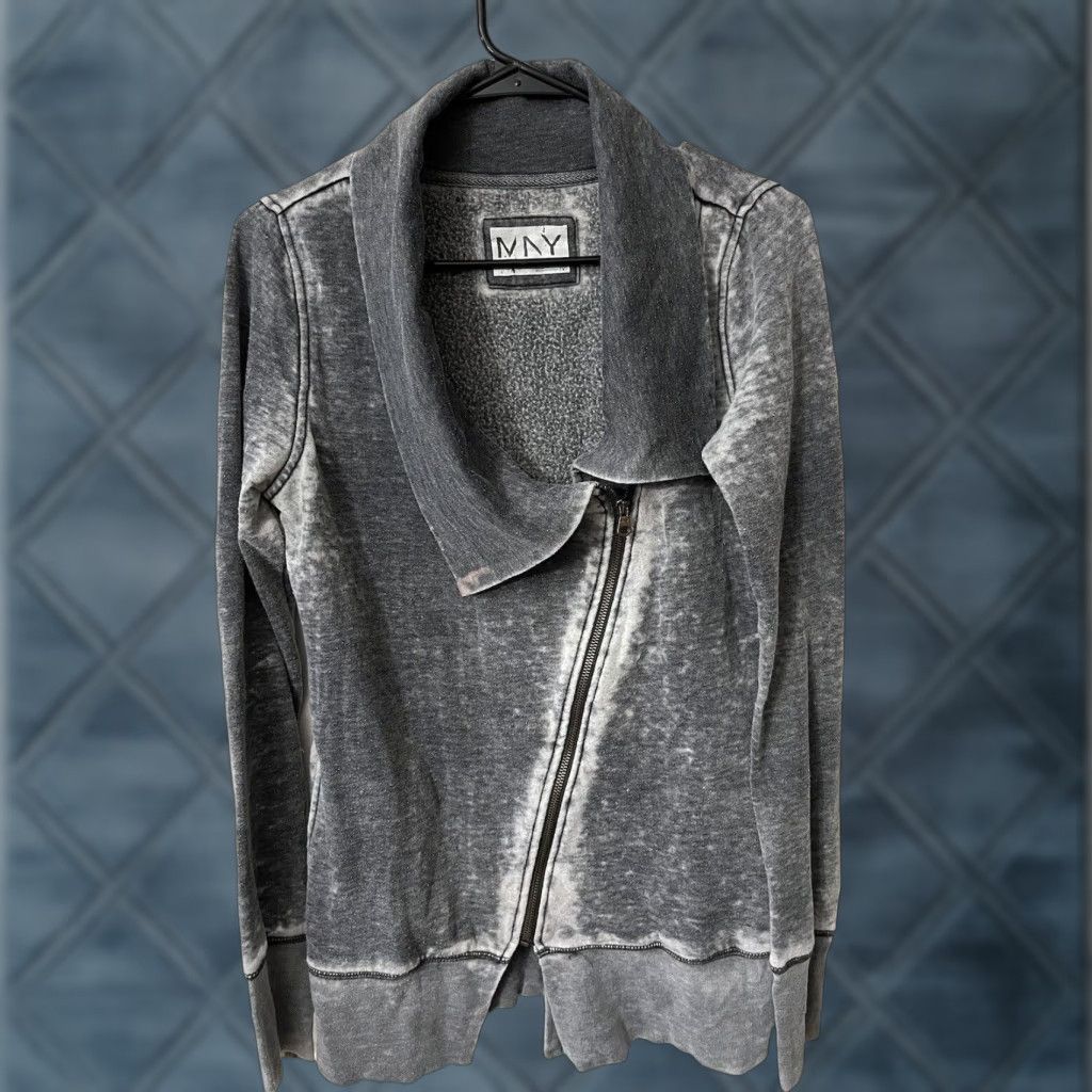 Andrew Marc ANDREW MARC Women's Herringbone Gray Jacket M Zip Casual Long Sleeve Size M / US 6-8 / IT 42-44 - 1 Thumbnail