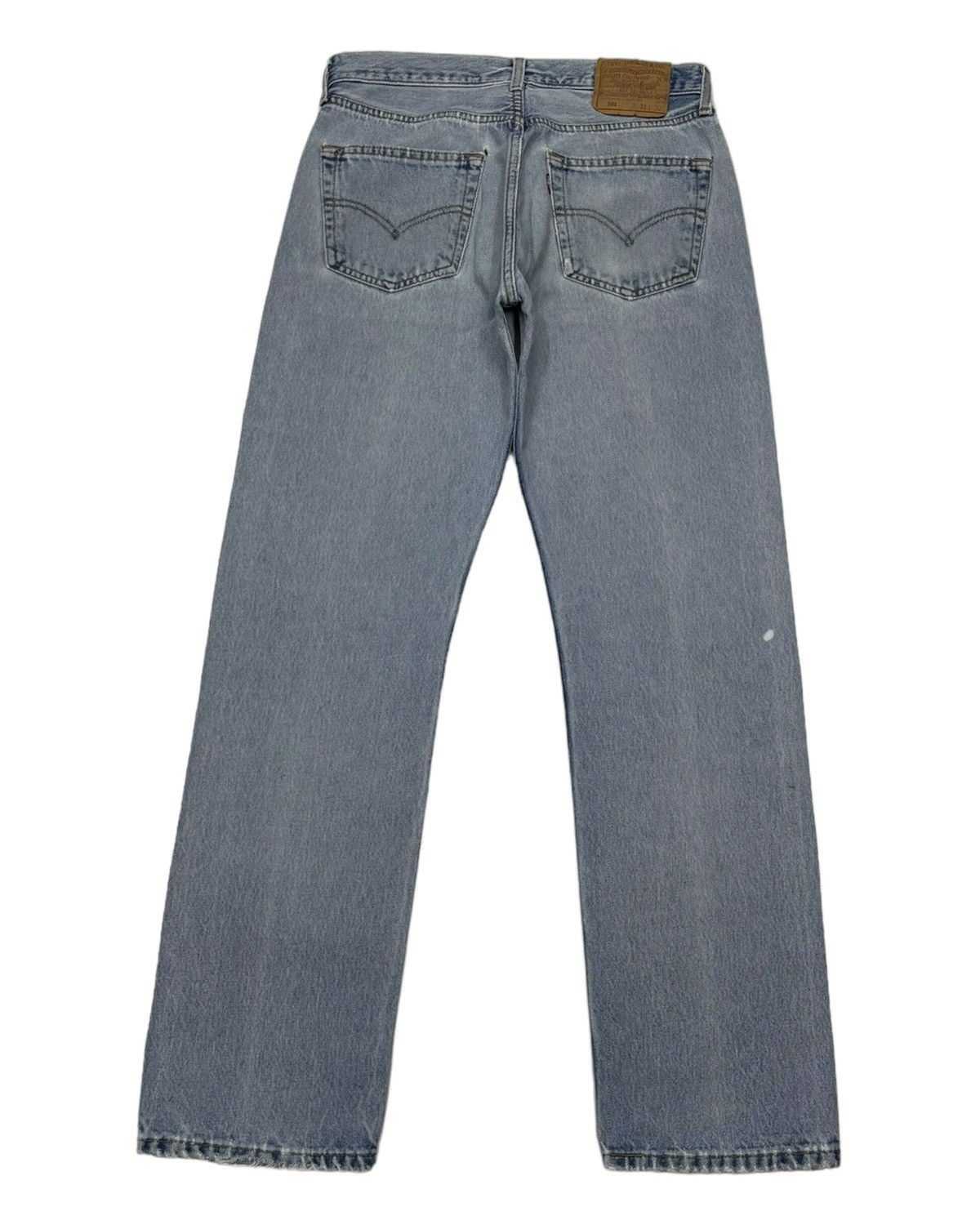 Levi's 🔥Vintage Levis 501 Blue Wash Distressed Denim Jeans Size US 30 / EU 46 - 6 Thumbnail