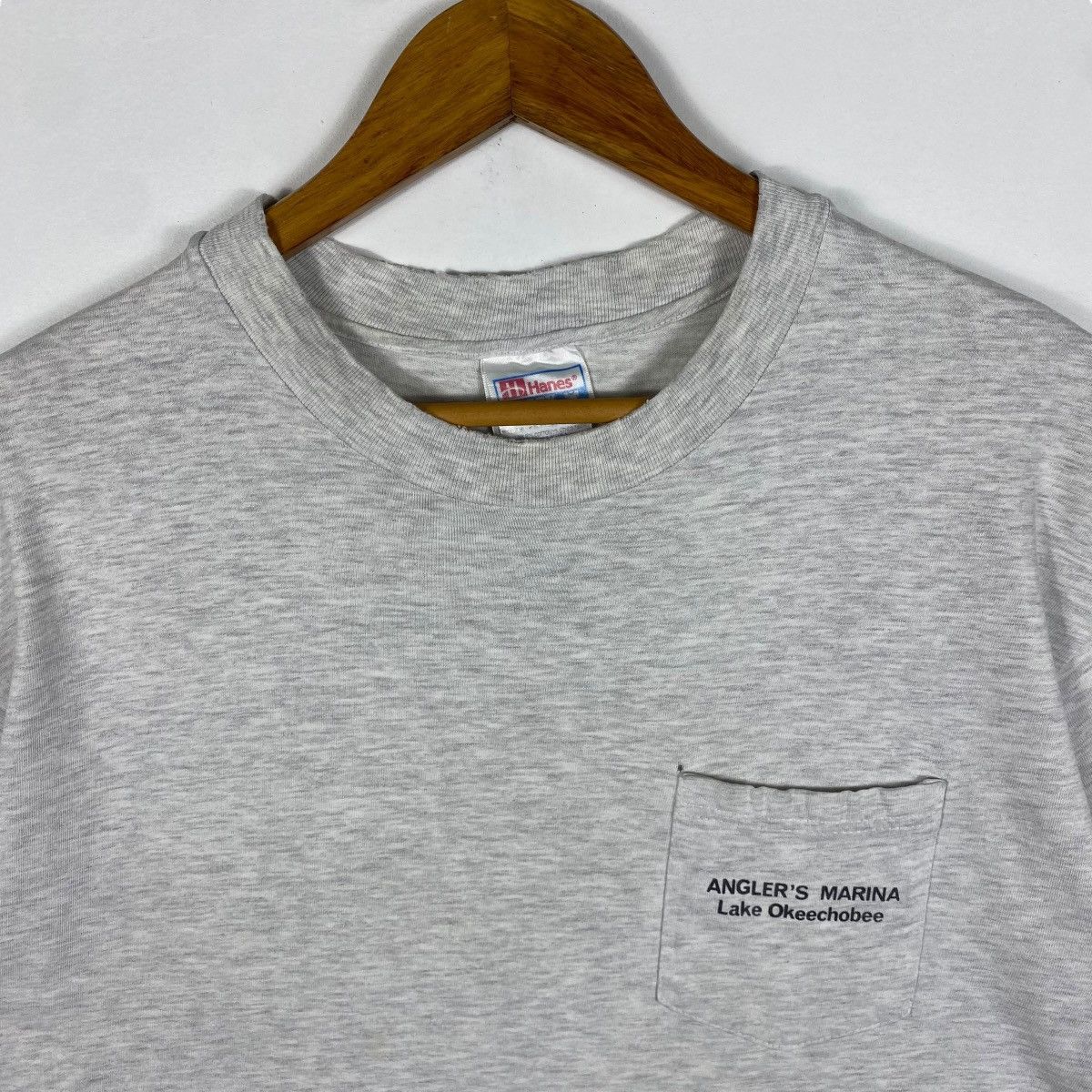 Distressed Vintage 90's Angler's Marina Fish Graphic Tee