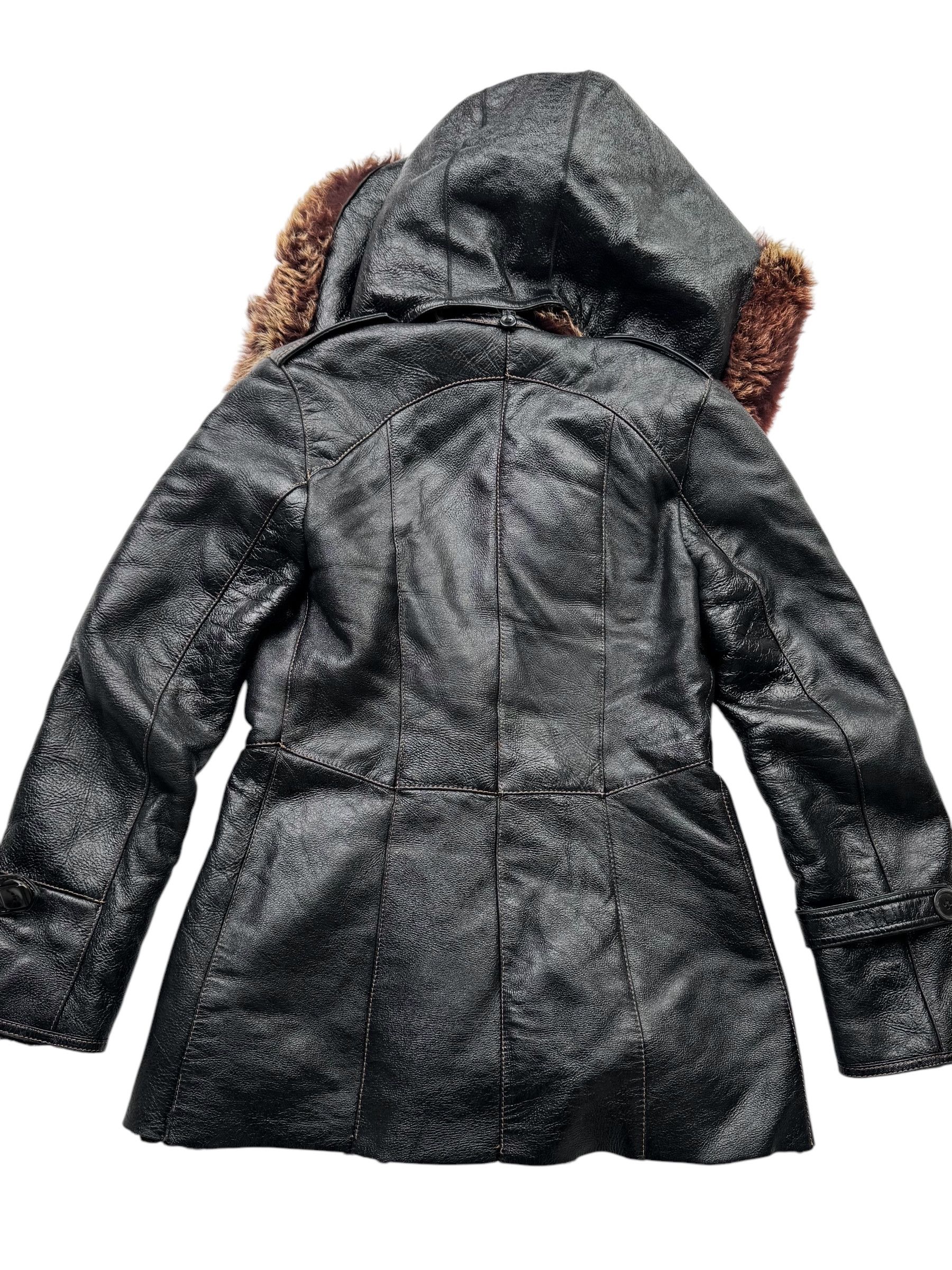 Japanese Brand Vintage Real Sheepskin Coat With Real Fur Details W85D10 Size S / US 4 / IT 40 - 7 Thumbnail