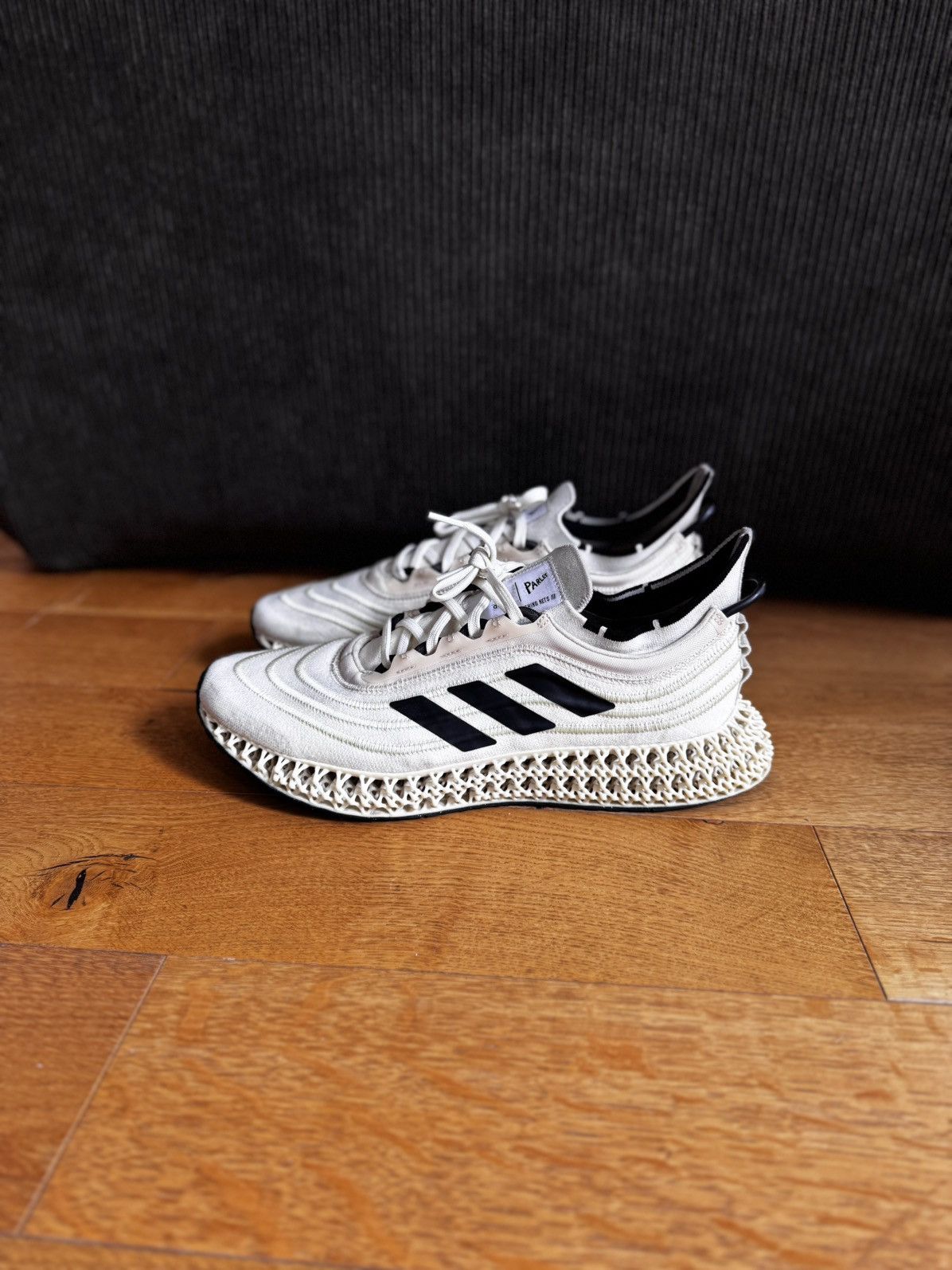 Adidas Adidas Parley x 4DFWD ‘Off-White Almost Lime’ Size US 11 / EU 44 - 9 Thumbnail