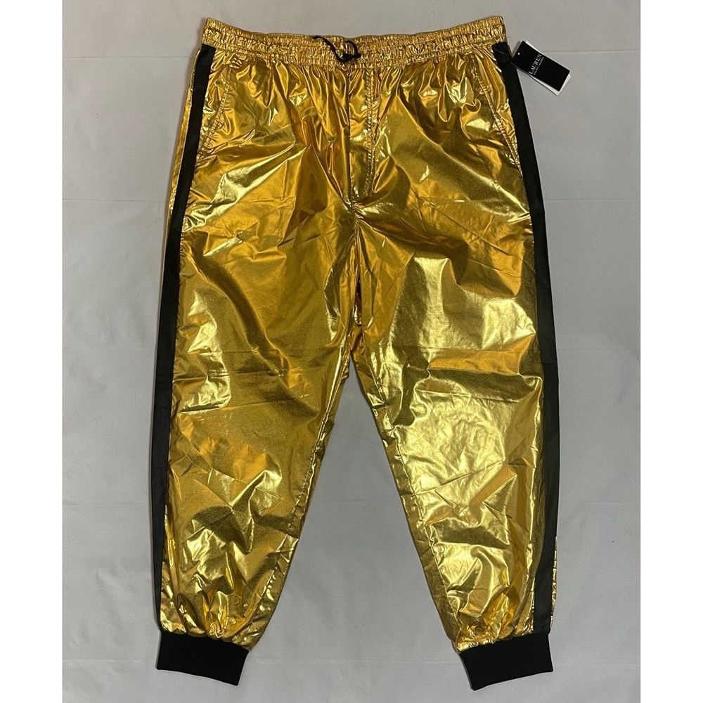 Lauren Ralph Lauren NWT New $225 Lauren Ralph Lauren Gold Metallic Taffeta Jogg Size 38" / US 16 / IT 52 - 2 Thumbnail