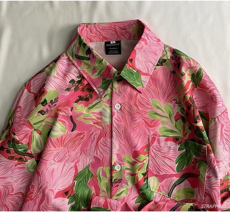 Other Summer Pattern Multi-color Button Up Shirt Size US M / EU 48-50 / 2 - 2 Thumbnail