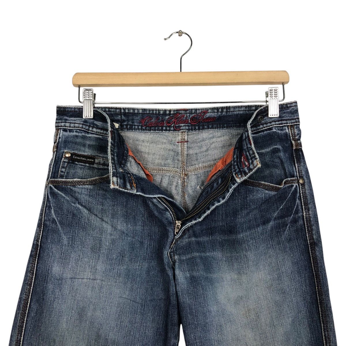 Calvin Klein 📌Vintage Denim Jeans Calvin Klein Jeans Bowcut Design Size 30" / US 8 / IT 44 - 20 Thumbnail