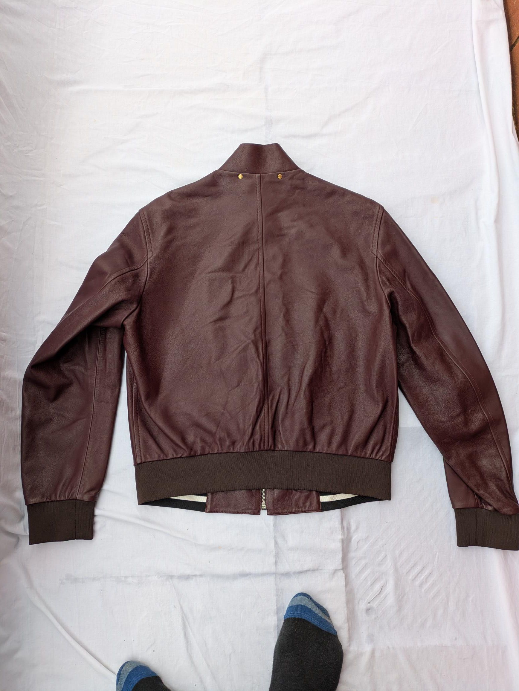 Paul Smith Paul Smith Burgundy Mens Bomber Jacket Size US M / EU 48-50 / 2 - 6 Thumbnail