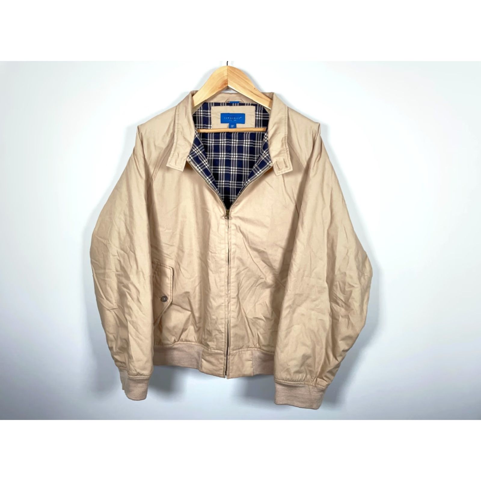 Vintage VINTAGE Towncraft Jacket Beig​e 90s Preppy Bomber Zip Up 2XL Regular Men’s 2XL Cotton Plaid Lining Insulated Size US XXL / EU 58 / 5 - 2 Thumbnail
