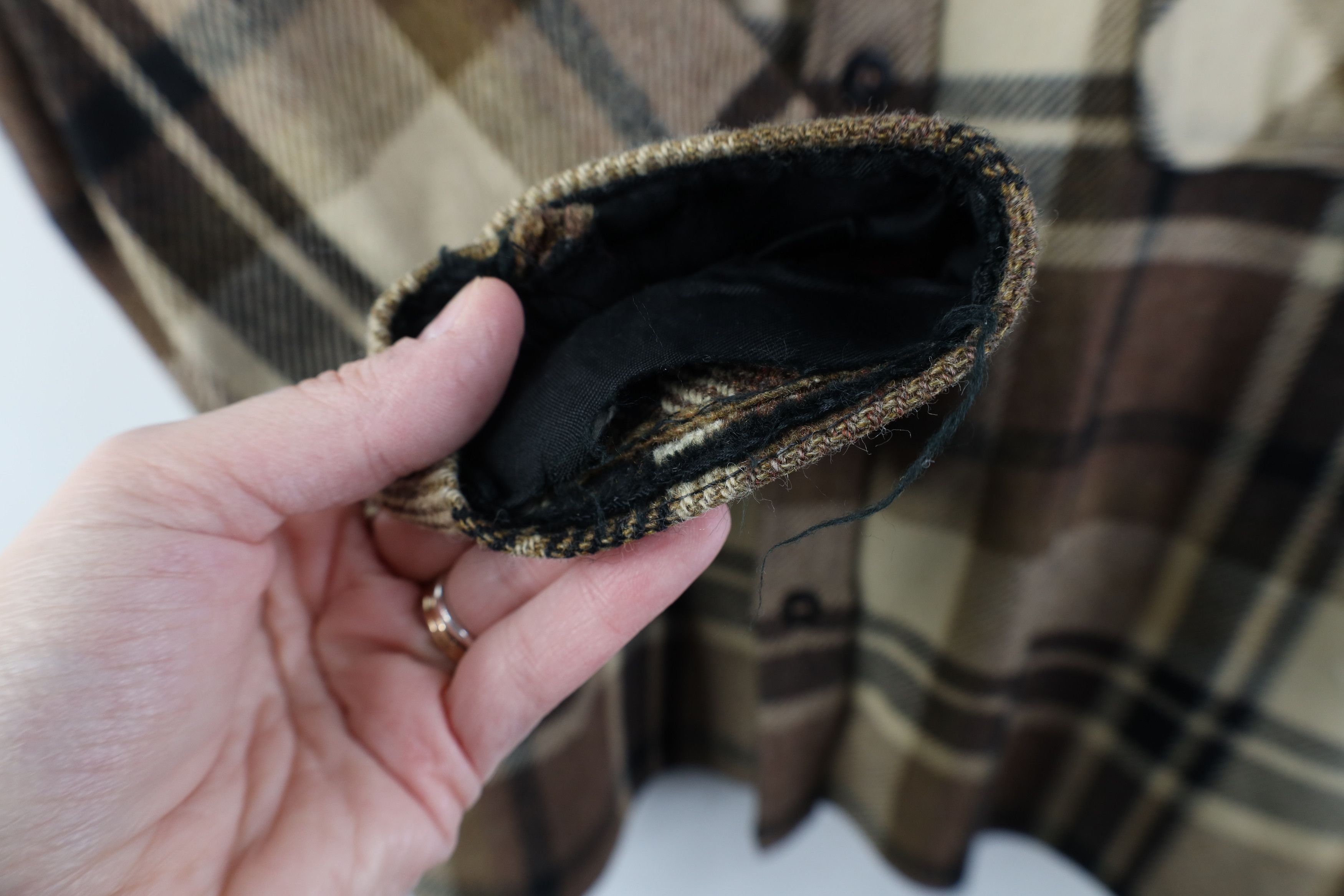 Vintage Vintage 60s Streetwear Wool CPO Shirt Jacket Jac Shirt Plaid Size US L / EU 52-54 / 3 - 7 Thumbnail