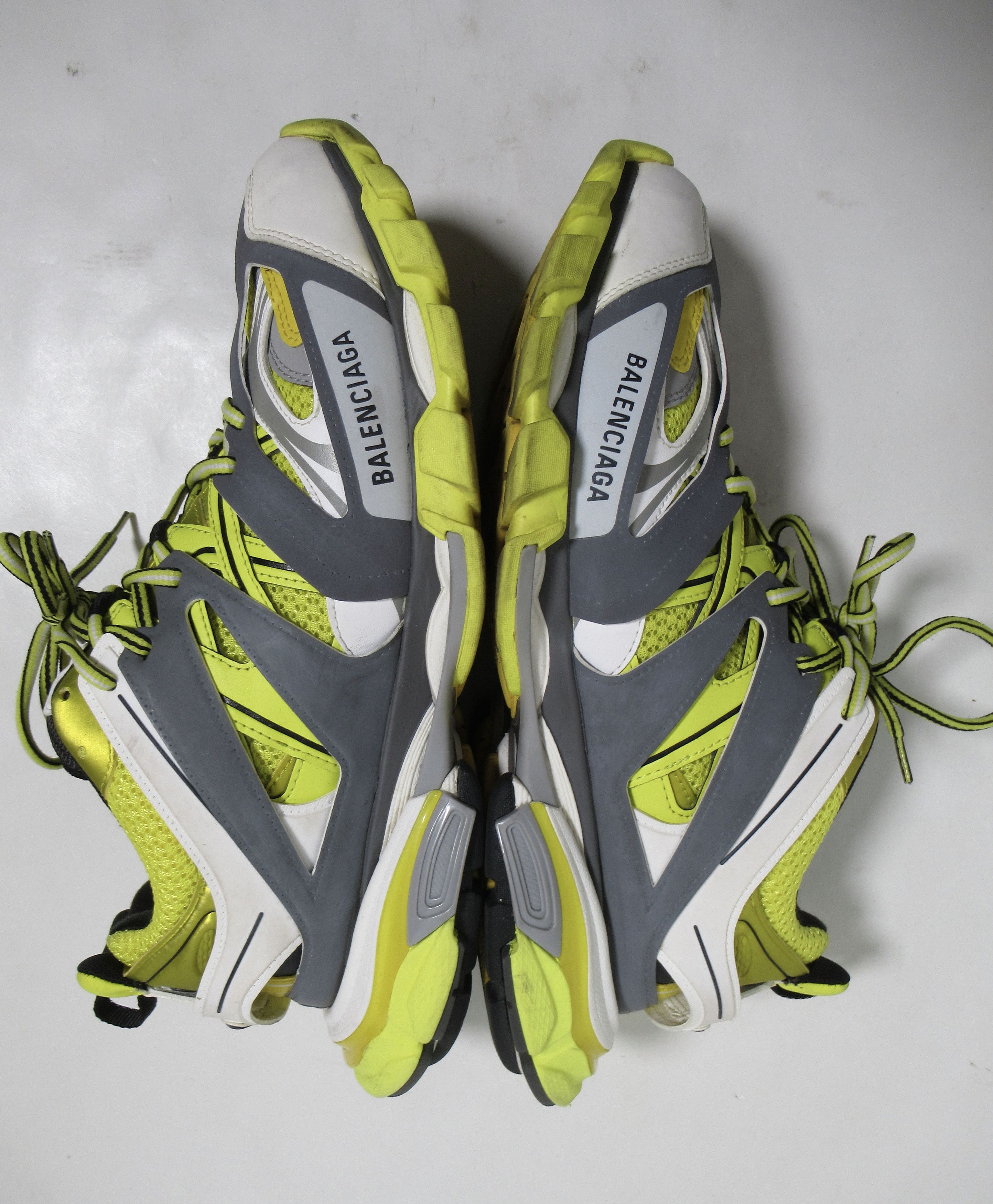 Balenciaga Balenciaga Men's Track Trainer "Yellow Grey" 542023 Size US 12 / EU 45 - 10 Thumbnail