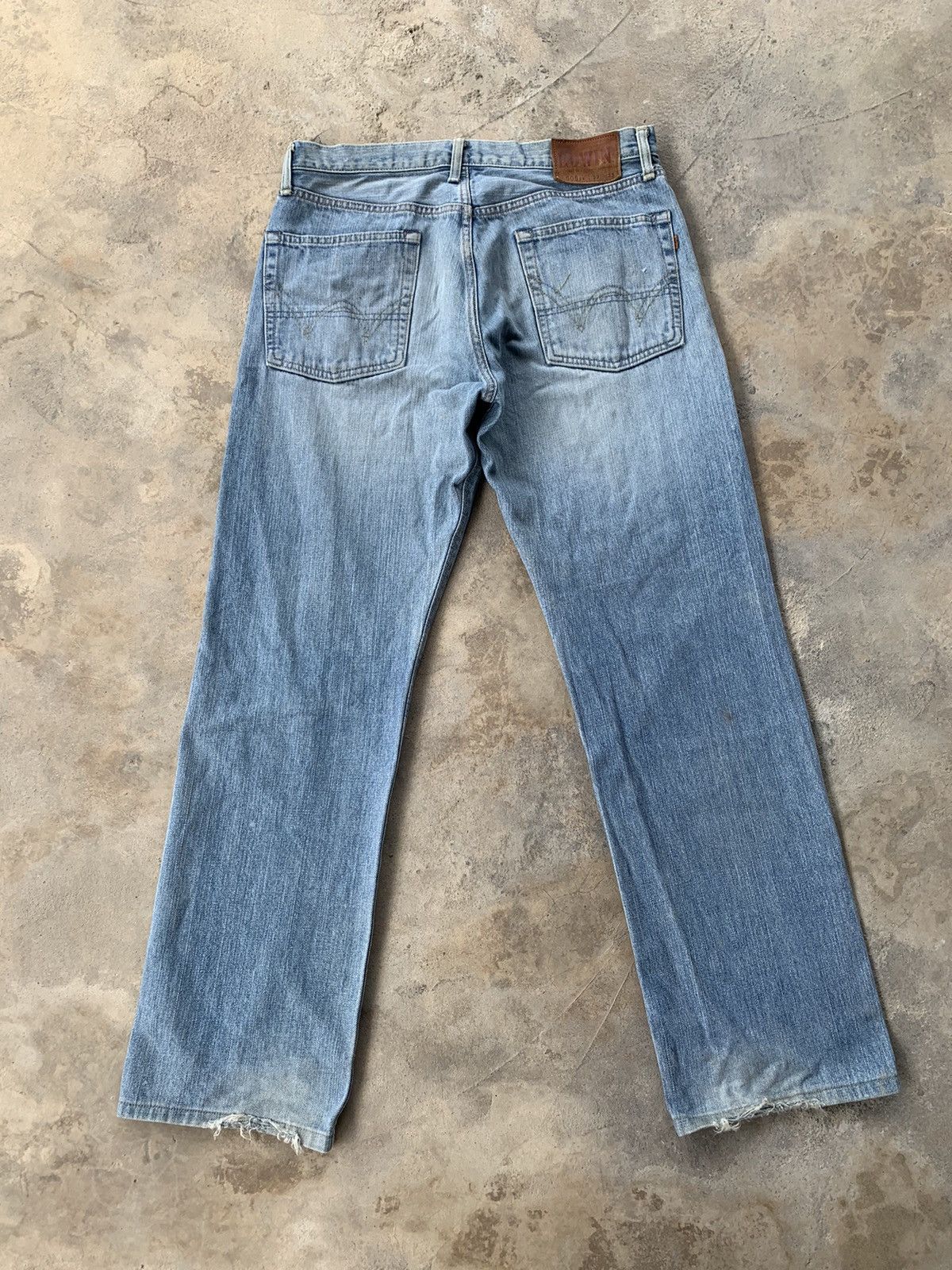 Edwin × Japanese Brand × Vintage Vintage Edwin 505zx Selvedge Distressed Denim Size US 33 - 22 Thumbnail