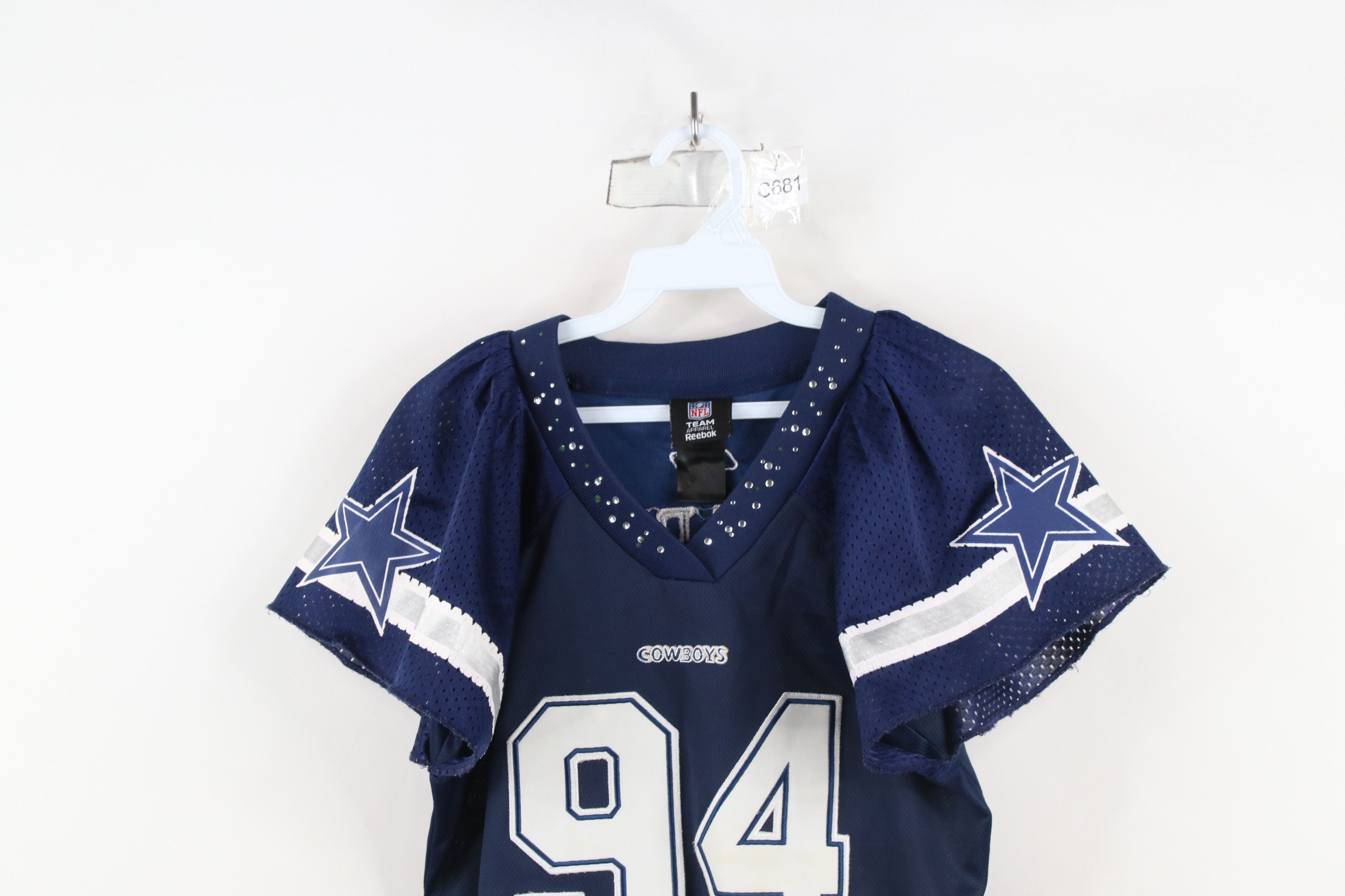 Reebok × Vintage Vintage Reebok Ware Dallas Cowboys Football Jersey Blue Size L / US 10 / IT 46 - 2 Thumbnail