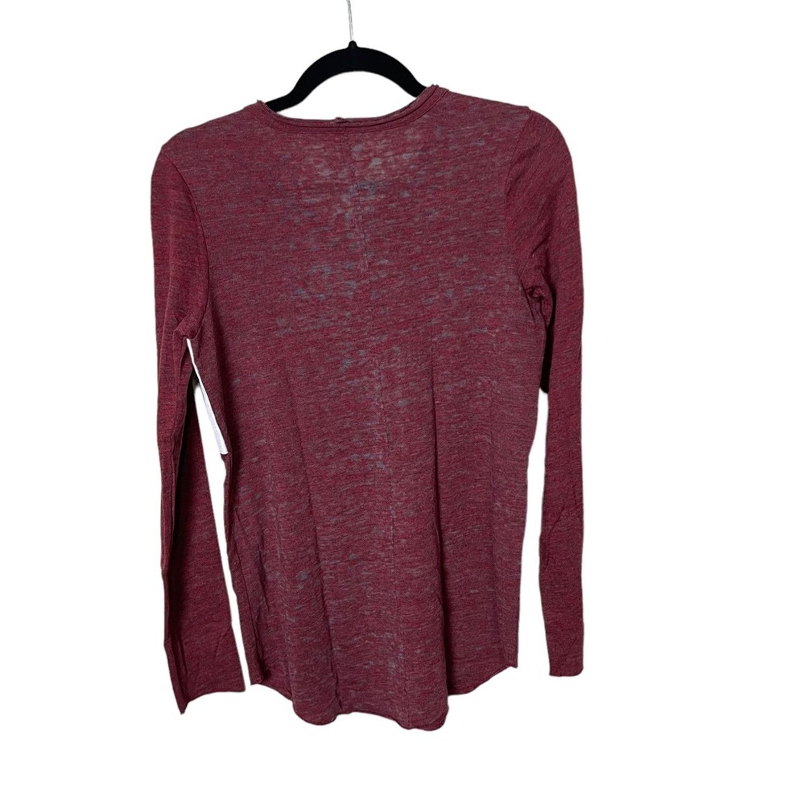 Chaser Brand Chaser Long Sleeve USA Graphic Tee Burgundy Multi Medium Size M / US 6-8 / IT 42-44 - 2 Thumbnail