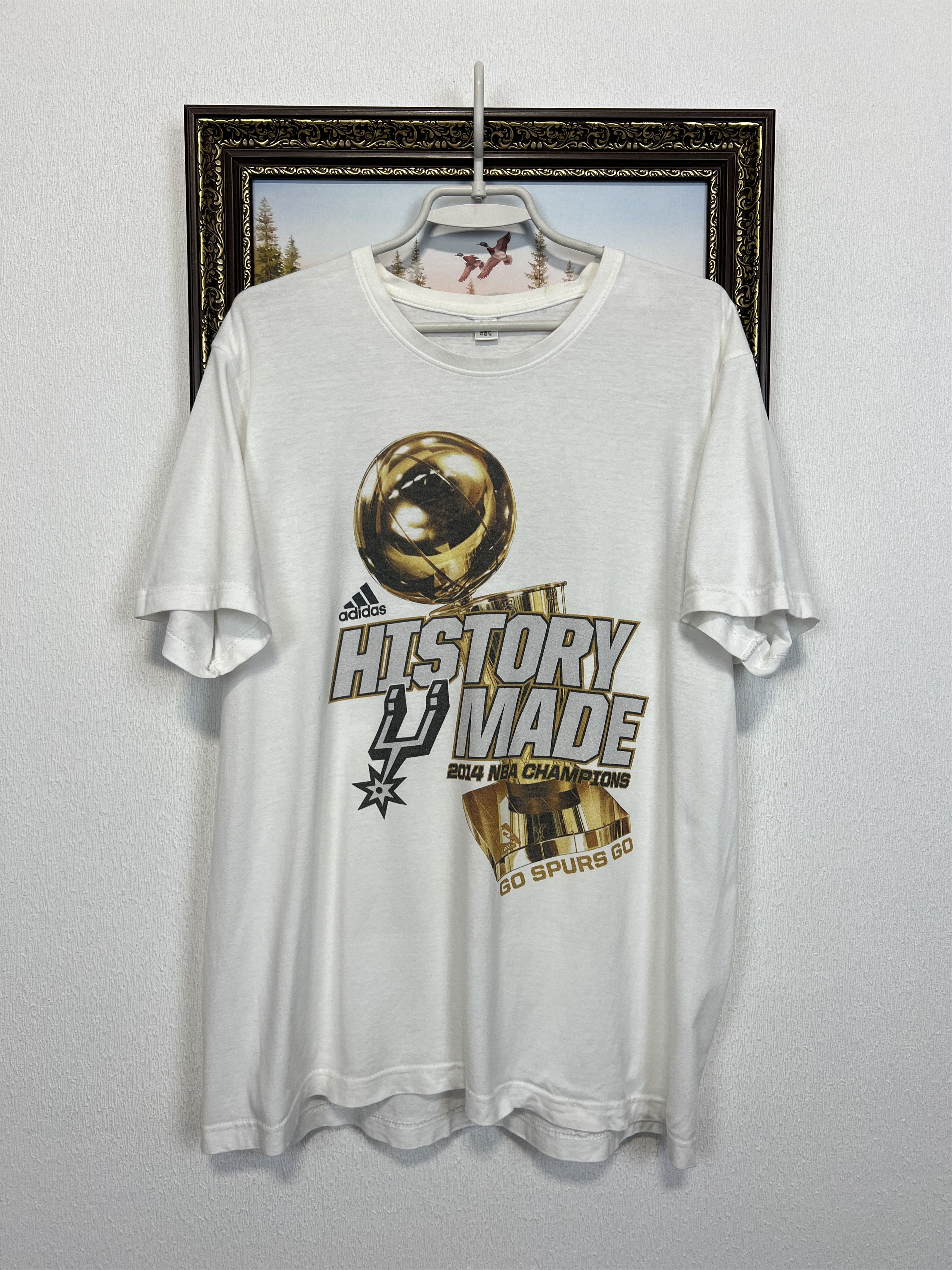 Adidas San Antonio Spurs Champions Over Print Shirt NBA Jersey Size US XL / EU 56 / 4 - 1 Thumbnail