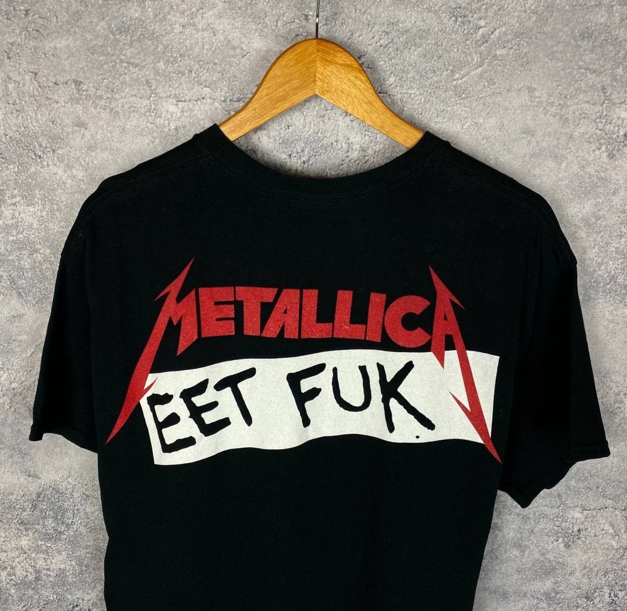 Band Tees × Metallica × Vintage Metallica Eet Fuc Tee Men's Size L Black Short Sleeve Size US L / EU 52-54 / 3 - 4 Thumbnail