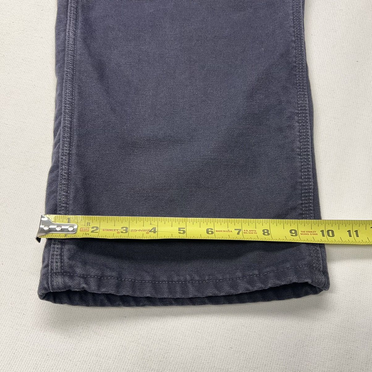 Carhartt × Vintage VTG Carhartt Pants Blue Flannel Lined Loose Fit Baggy Y2K Size US 38 / EU 54 - 18 Thumbnail