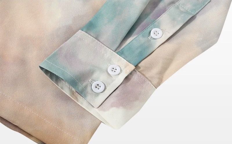 Other Tye Dye Multi-color Button Up Shirt Size US M / EU 48-50 / 2 - 2 Thumbnail