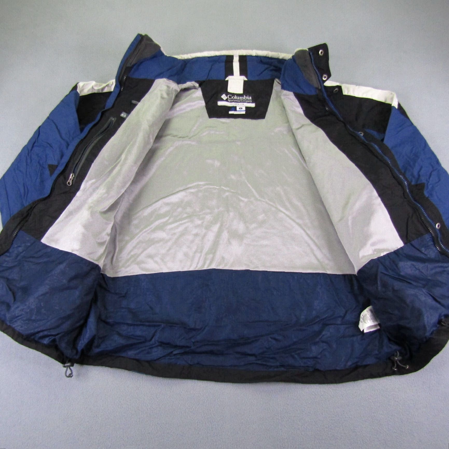 Vintage Columbia Jacket Mens Large Blue Black Interchange Waterproof Parka Shell Coat Size US L / EU 52-54 / 3 - 5 Thumbnail