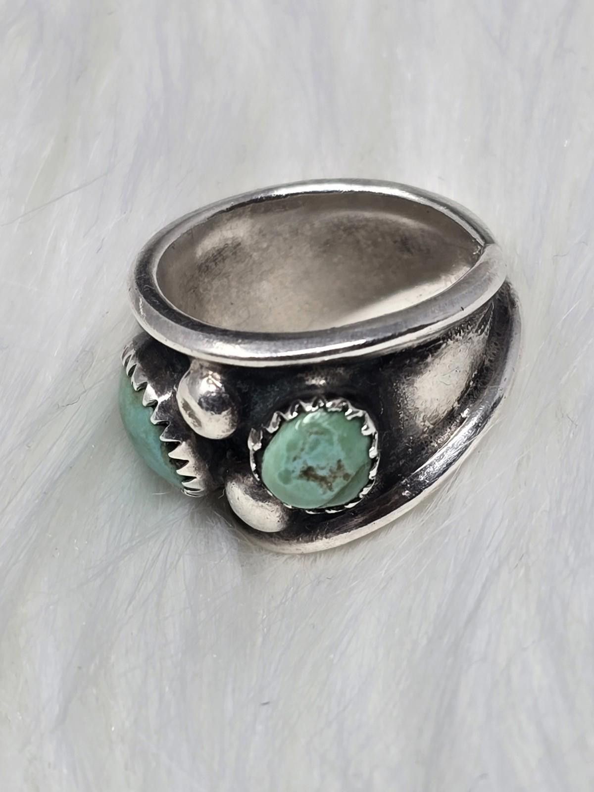 Other Vintage Turquoise 3-Stone Ring Sz 6.75 Southwestern Size ONE SIZE - 2 Thumbnail
