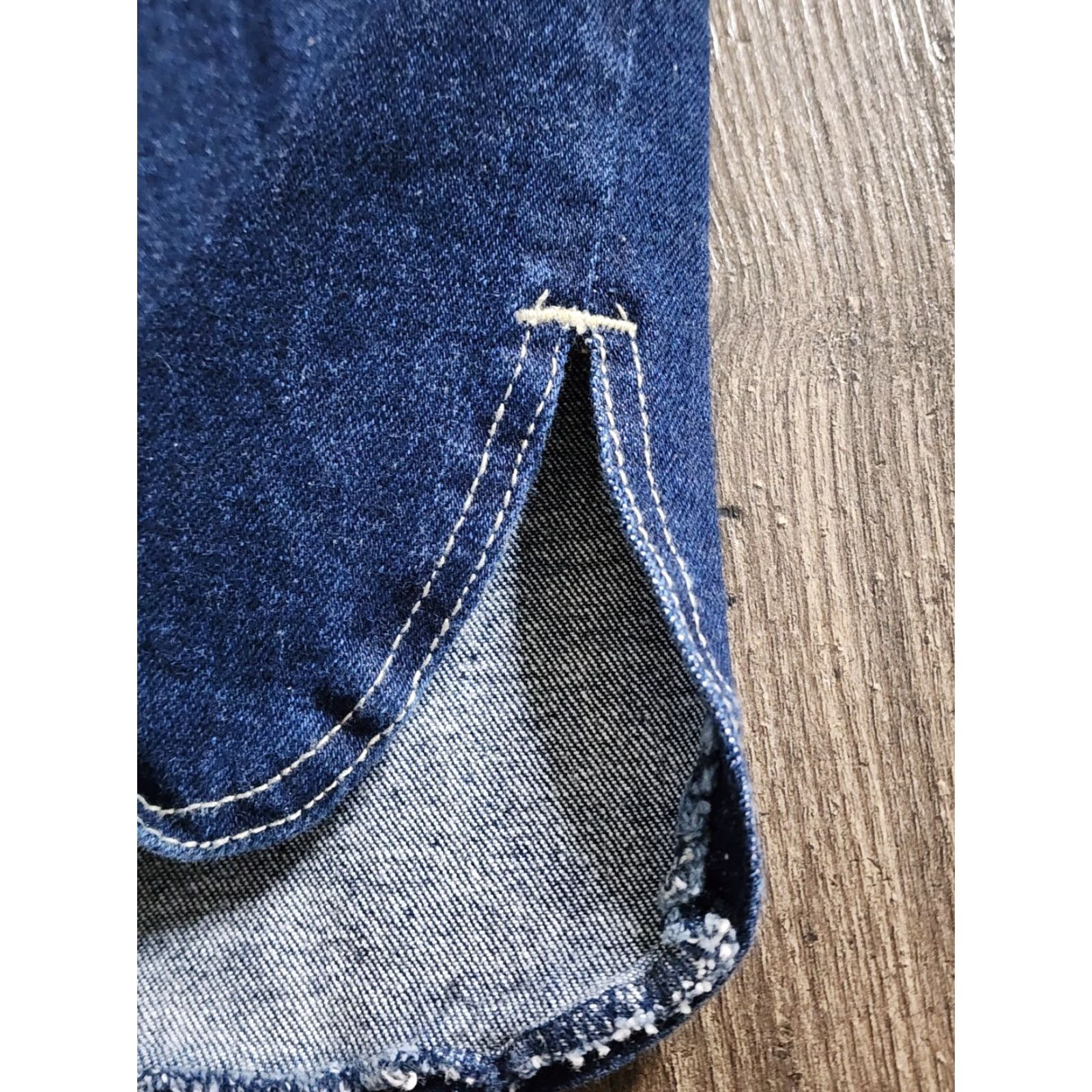 Denime VINTAGE Golden Wings Jeans Denim 36 Straight Men Blue 1970s Cotton Spandex Japan Inseam 28 Pockets Regular Size US 36 / EU 52 - 6 Thumbnail