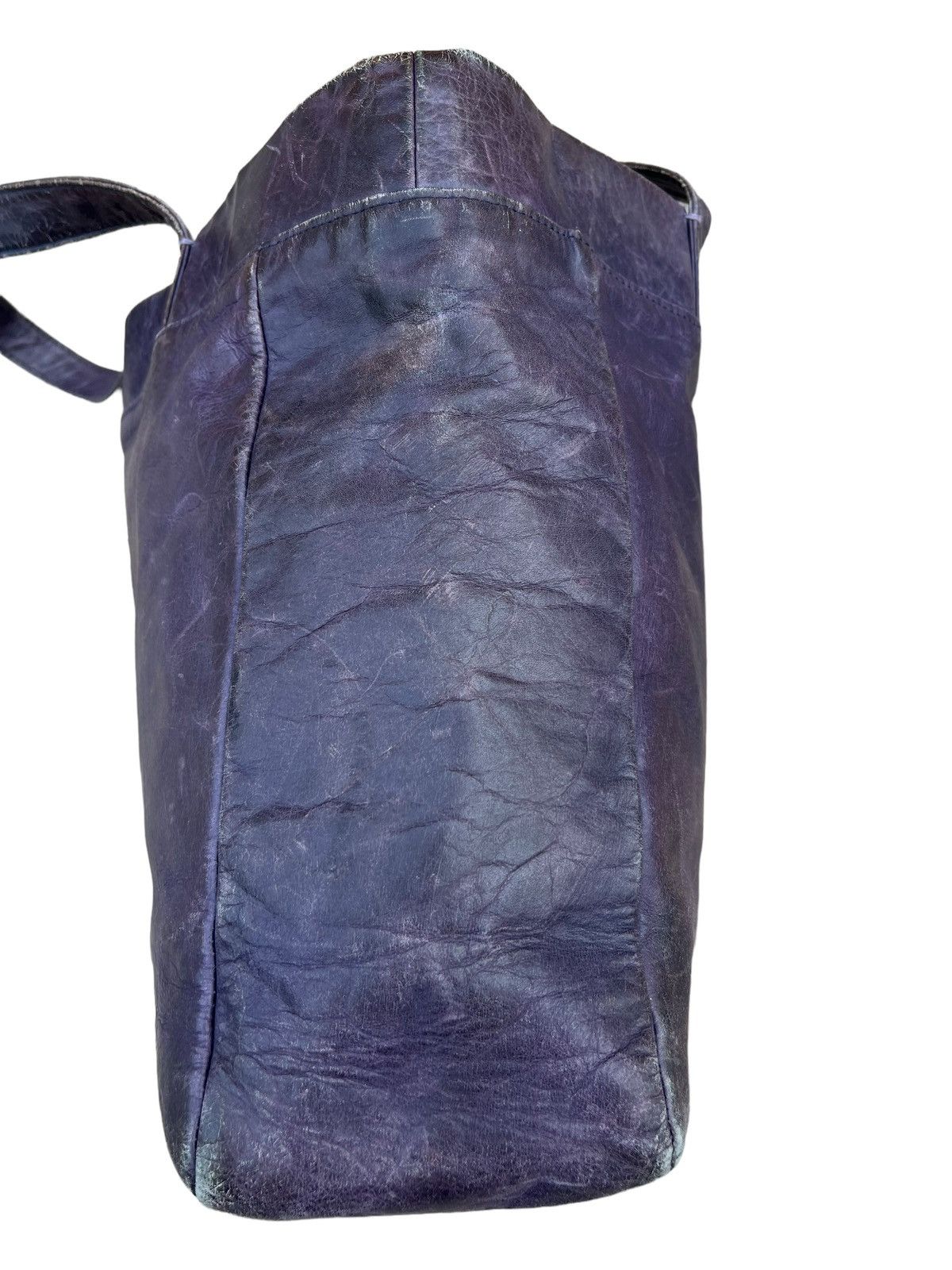 Attachment Attachment X United Arrows Distress Patina Leather Tote Bag Size ONE SIZE - 8 Thumbnail