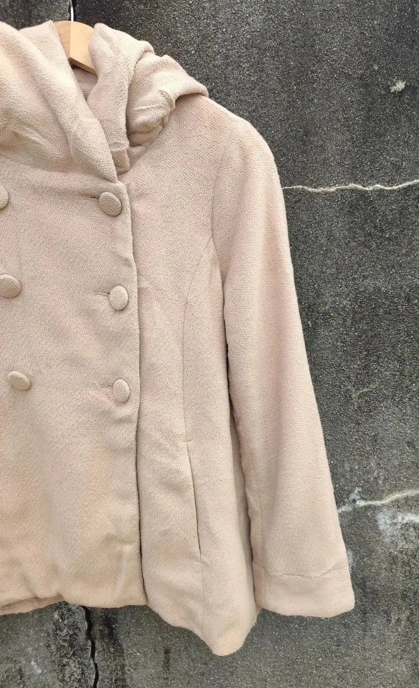 Japanese Brand Military-Inspired Beige Double-Breasted Hooded Coat (Size M) Size M / US 6-8 / IT 42-44 - 7 Thumbnail