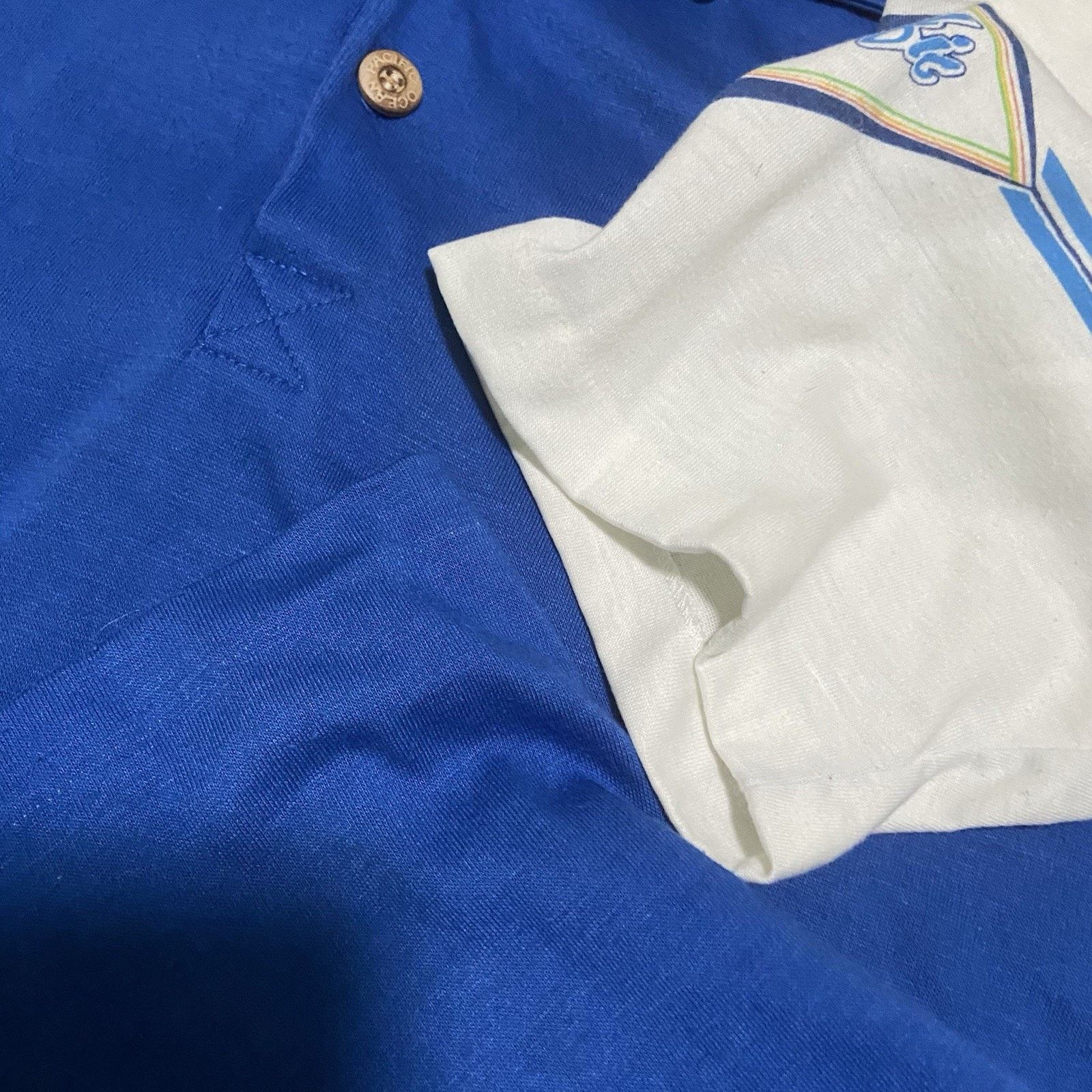 & Other Stories Ocean Pacific OP RARE VTG 70 80's Logo BLUE Polo SZ M Size US M / EU 48-50 / 2 - 10 Thumbnail