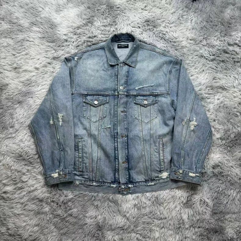Balenciaga Balenciaga Waterfall denim jacket 2503-Nextarrow Size US XS / EU 42 / 0 - 1 Thumbnail