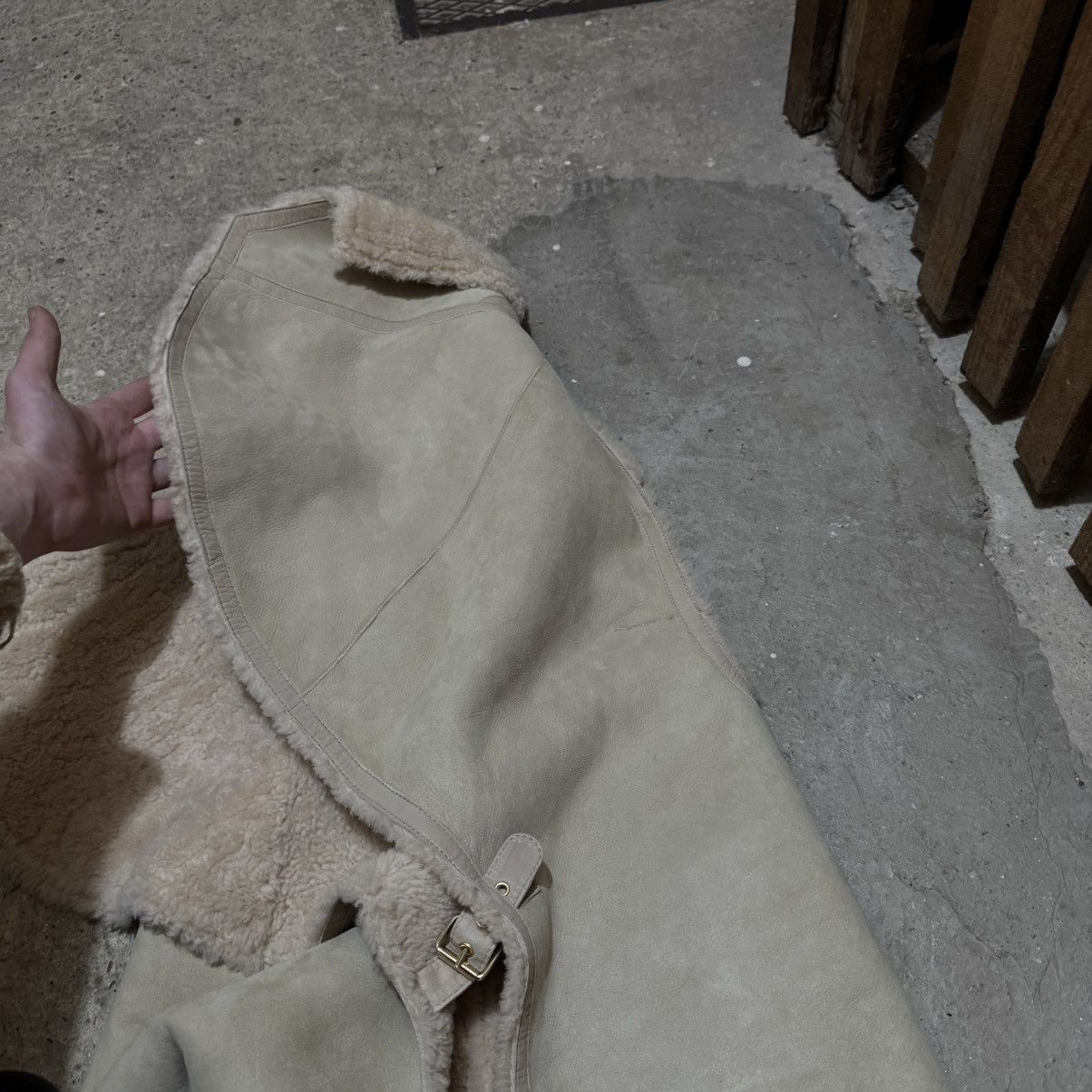 Givenchy × Vintage Sheepskin givenchy paris leather vest Size S / US 4 / IT 40 - 6 Thumbnail