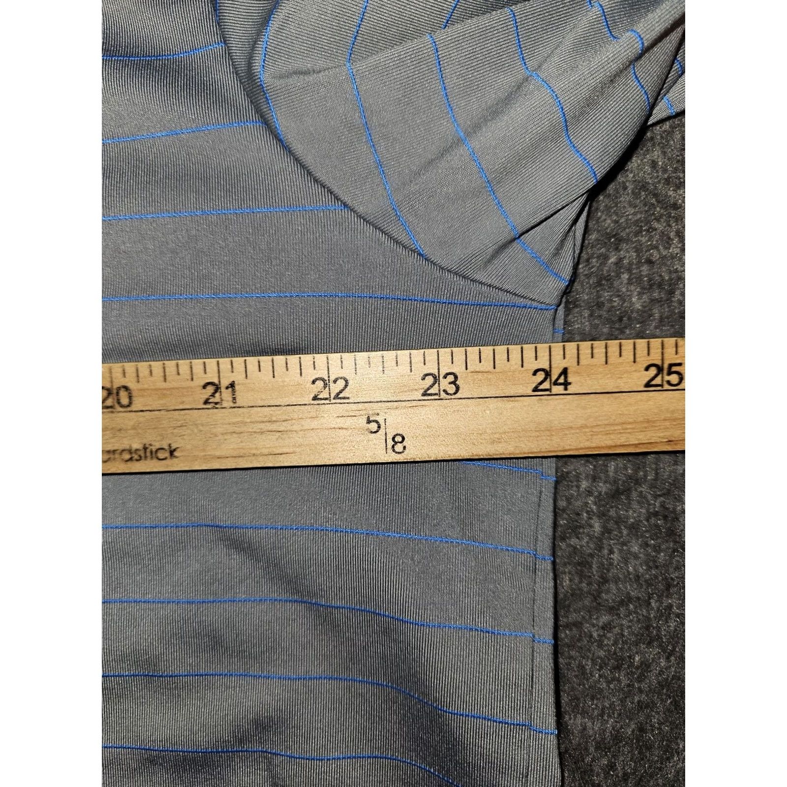 Adidas VINTAGE Adidas Golf Polo Shirt Mens Large Gray Striped Climalite Performance Stretch Size US L / EU 52-54 / 3 - 3 Thumbnail