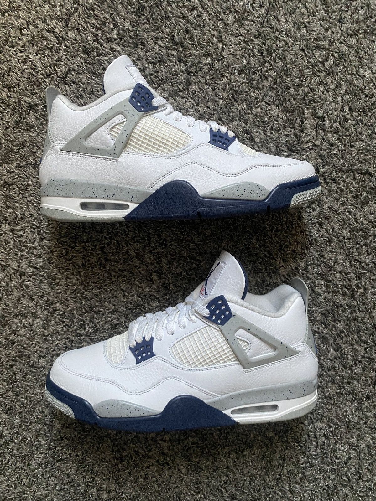 Jordan Brand Jordan 4 Retro Midnight Navy Size US 12 / EU 45 - 1 Thumbnail