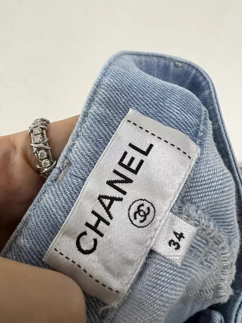 Chanel Chanel Colourful vertical striped jeans Size 42" / US 20 - 4 Thumbnail