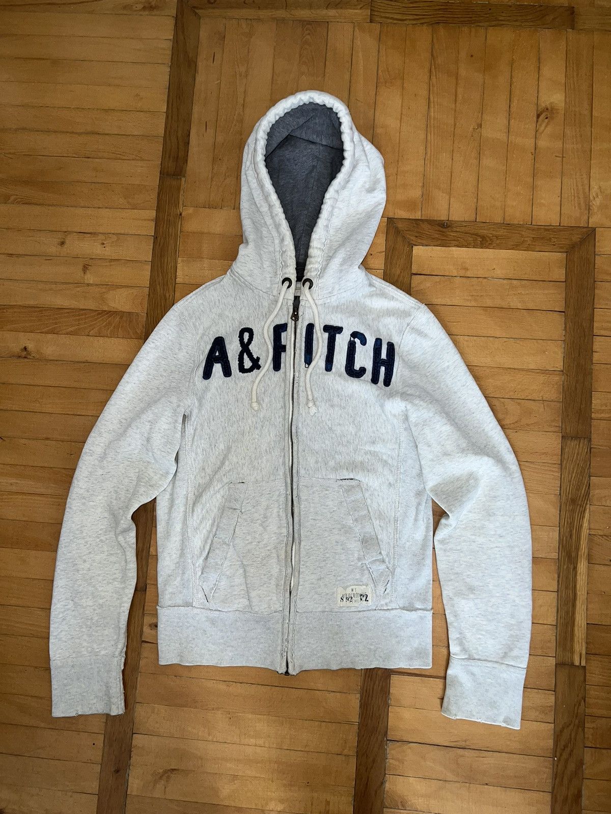 Abercrombie & Fitch × If Six Was Nine × Le Grande Bleu (L.G.B.) Distressed Abercrombie&Fitch Avant Garde zip Hoodie Size US S / EU 44-46 / 1 - 2 Thumbnail