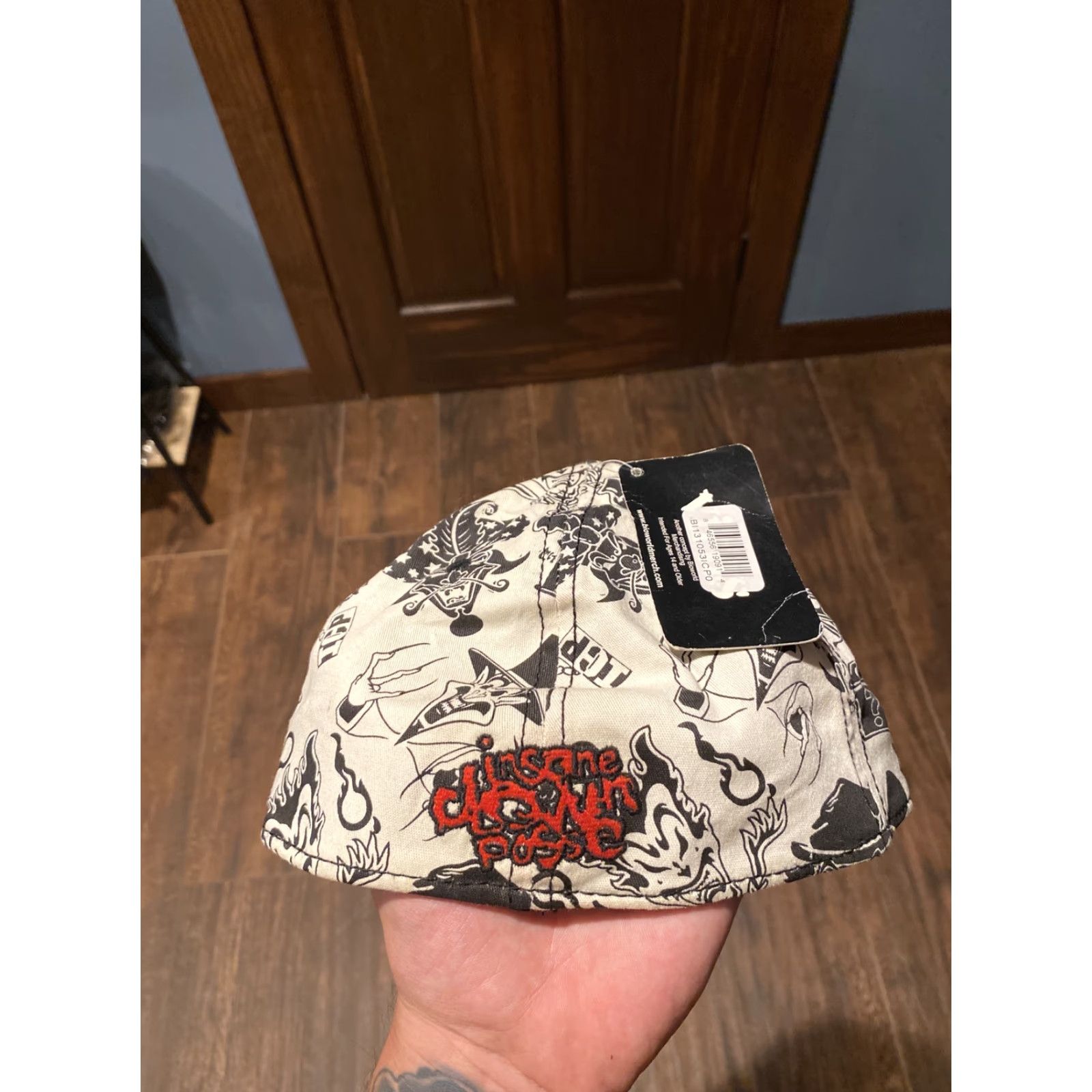 Vintage NWT ICP Insane Clown Posse Hatchet Man Juggalo Milenko Flex Hat Cap Size ONE SIZE - 3 Thumbnail