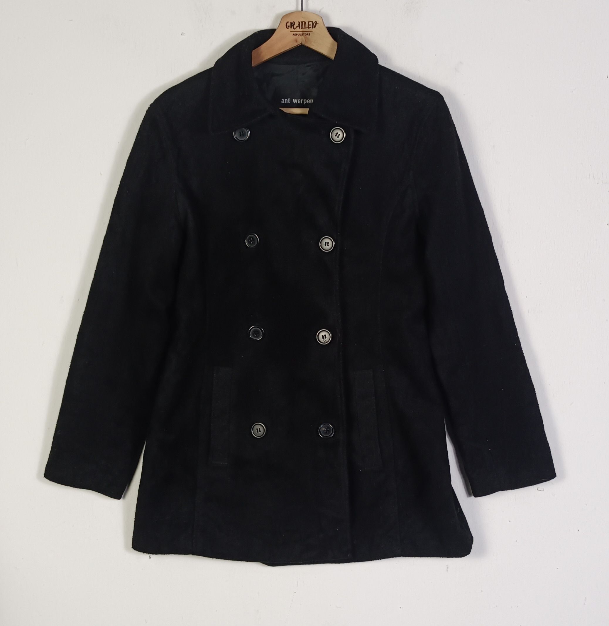 Essentiel Antwerp Vintage🔥 Essentiel AntWerp Loose Fit Pea Coat Size S / US 4 / IT 40 - 1 Thumbnail