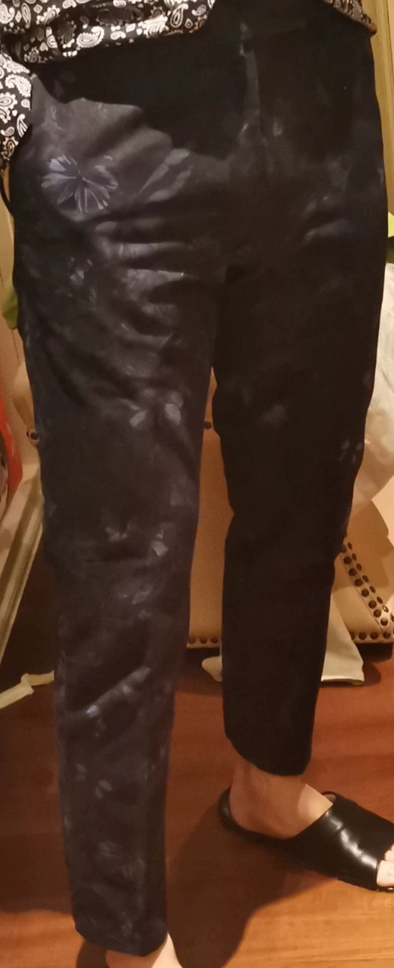 Valentino Valentino Blue Butterfly Camouflage Cropped Pants Size US 30 / EU 46 - 9 Thumbnail