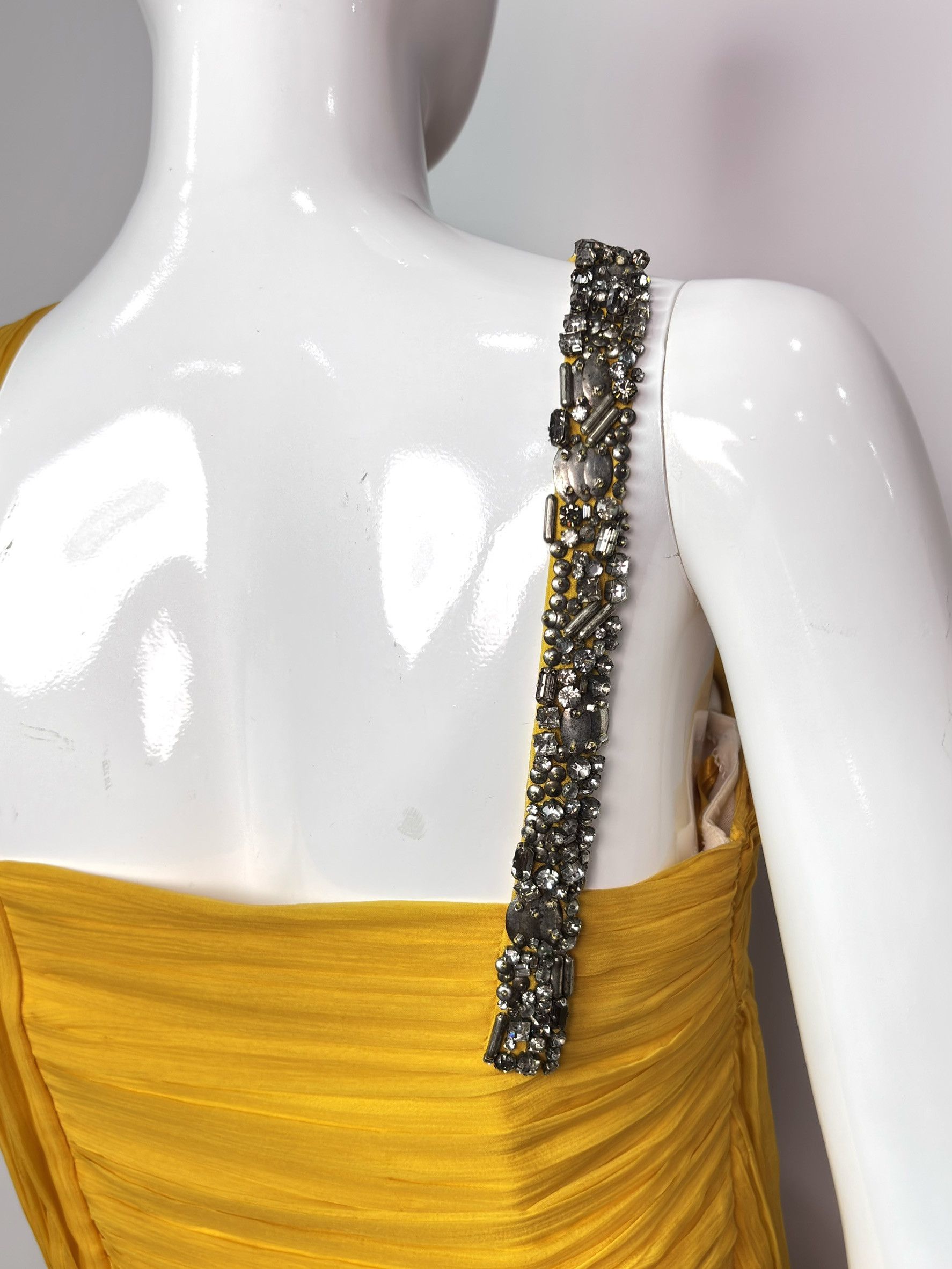 John Galliano John Galliano One-Shoulder Silk Evening Gown Size M / US 6-8 / IT 42-44 - 6 Thumbnail