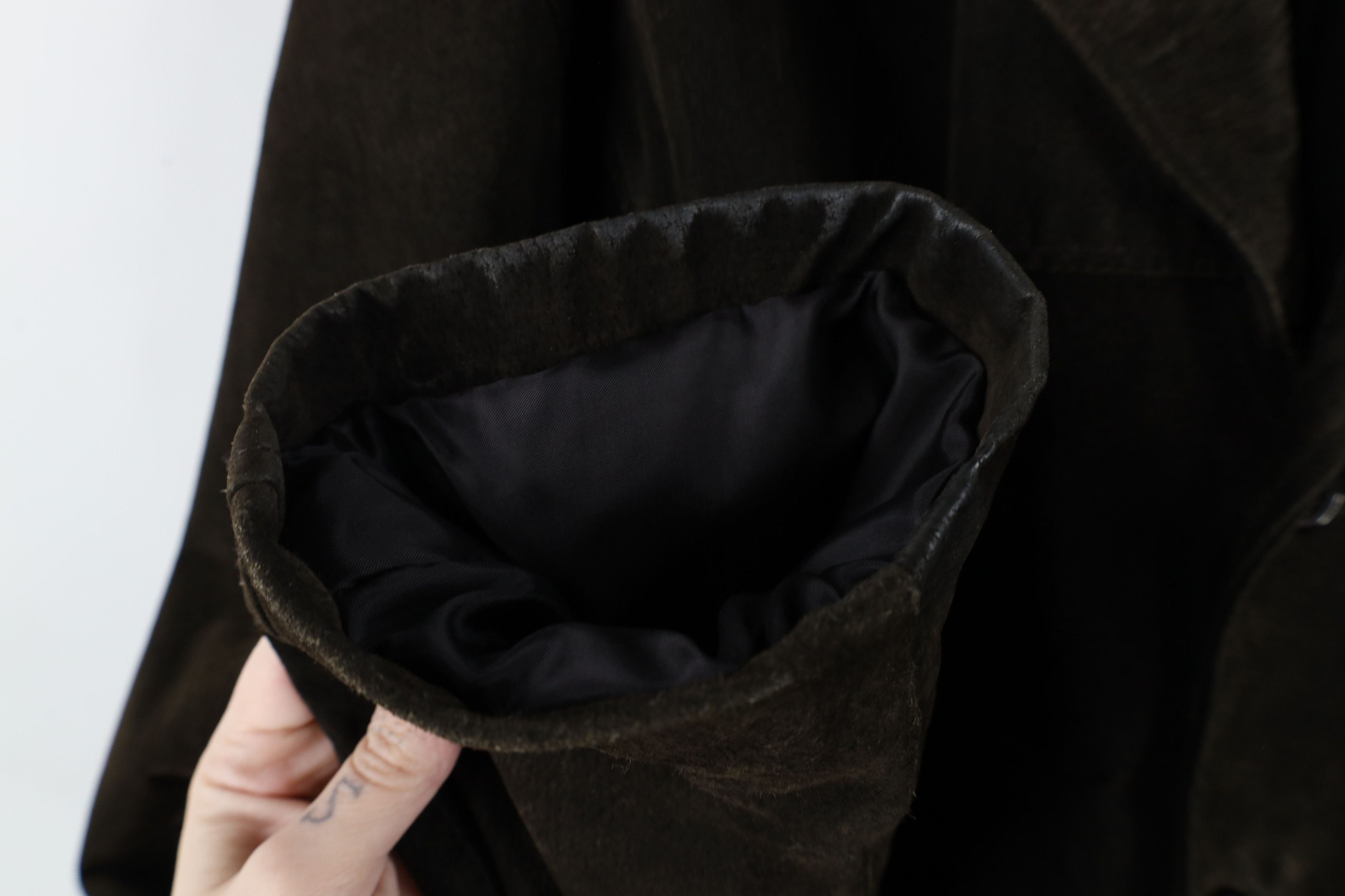 Vintage Vintage 90s Streetwear Suede Leather Button Jacket Brown Size US L / EU 52-54 / 3 - 7 Thumbnail