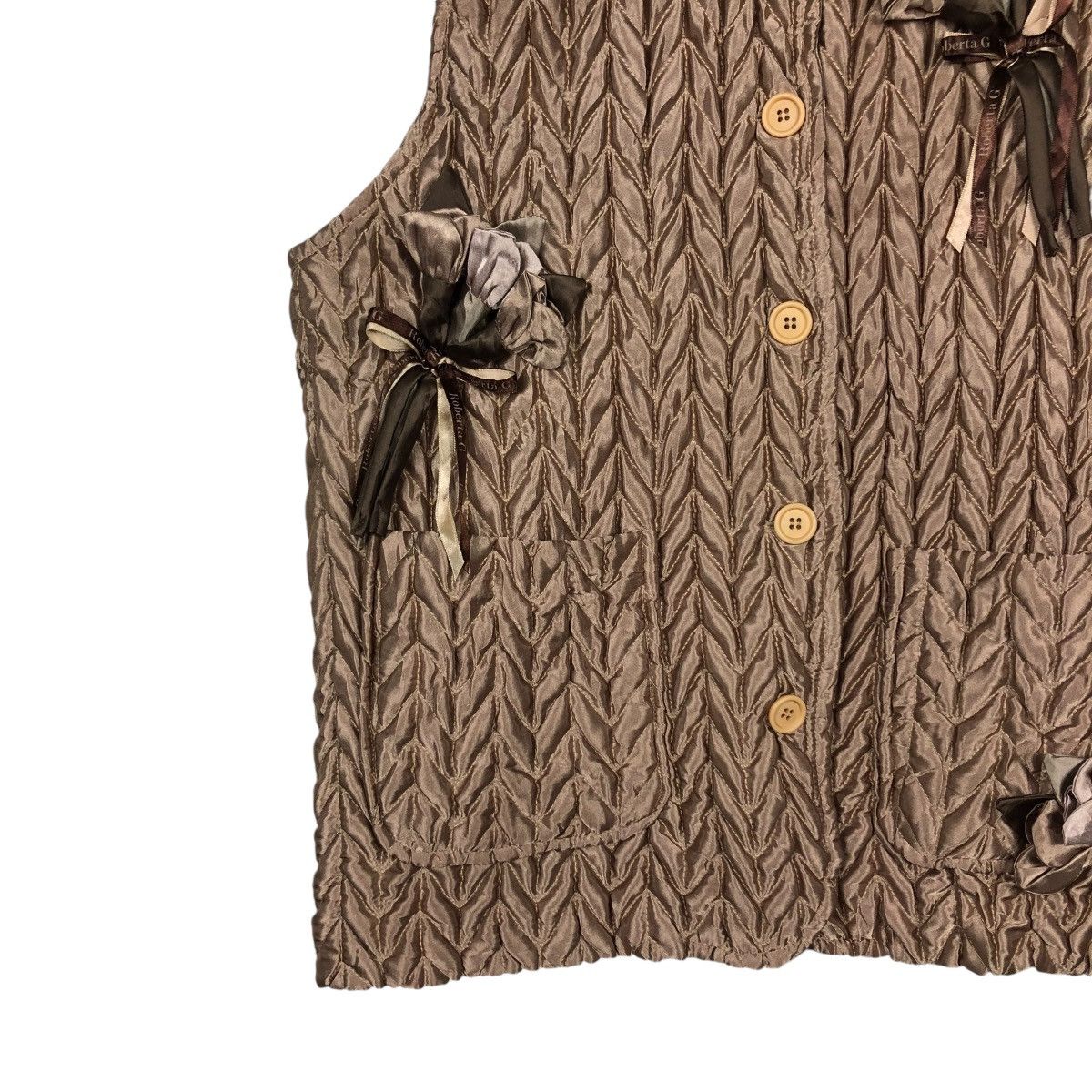 Vintage 🔥VINTAGE QUILTED VEST WORKER DESIGNER ROBERTA G. Size US M / EU 48-50 / 2 - 6 Thumbnail