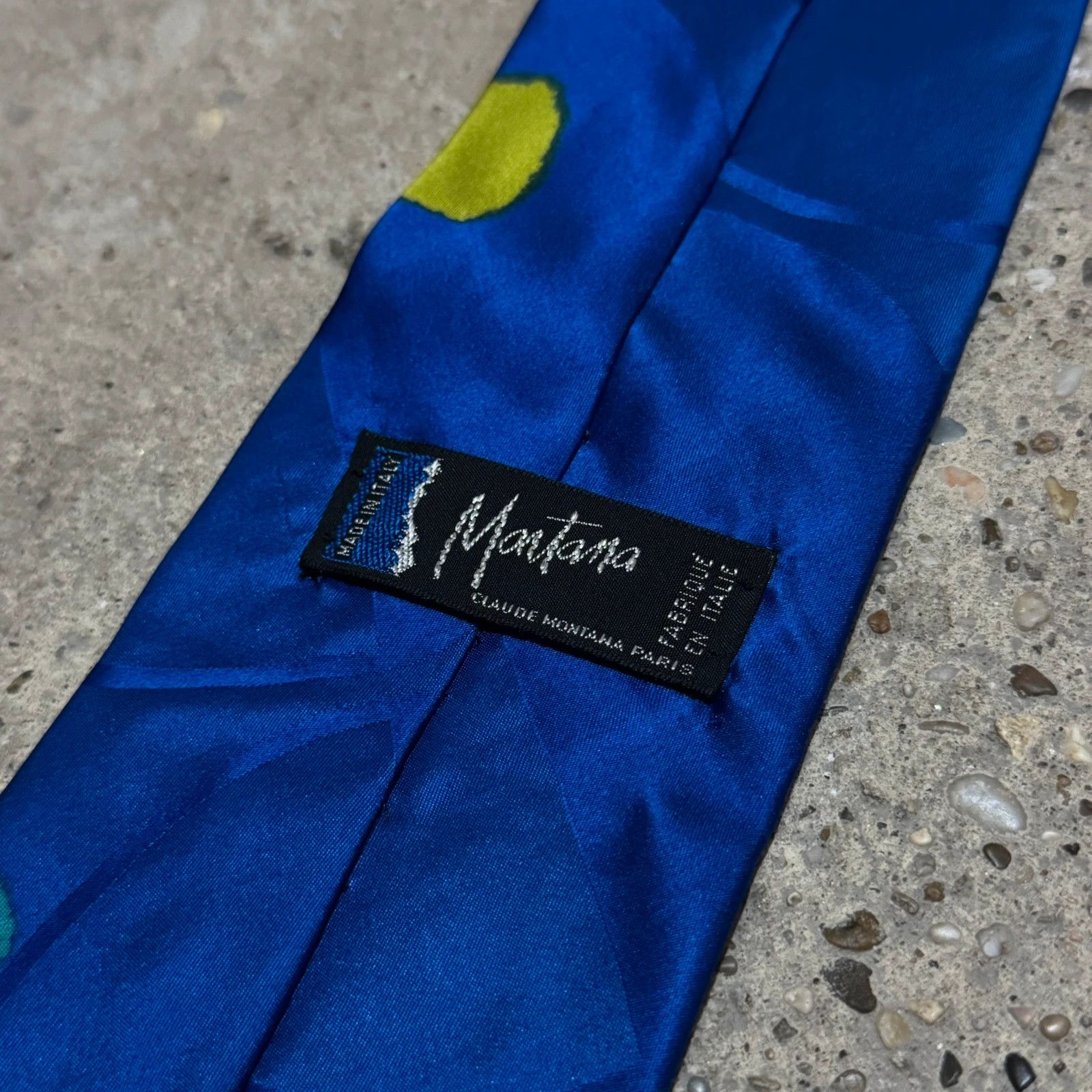 Claude Montana Vintage Claude Montana abstract silk tie Size ONE SIZE - 4 Thumbnail