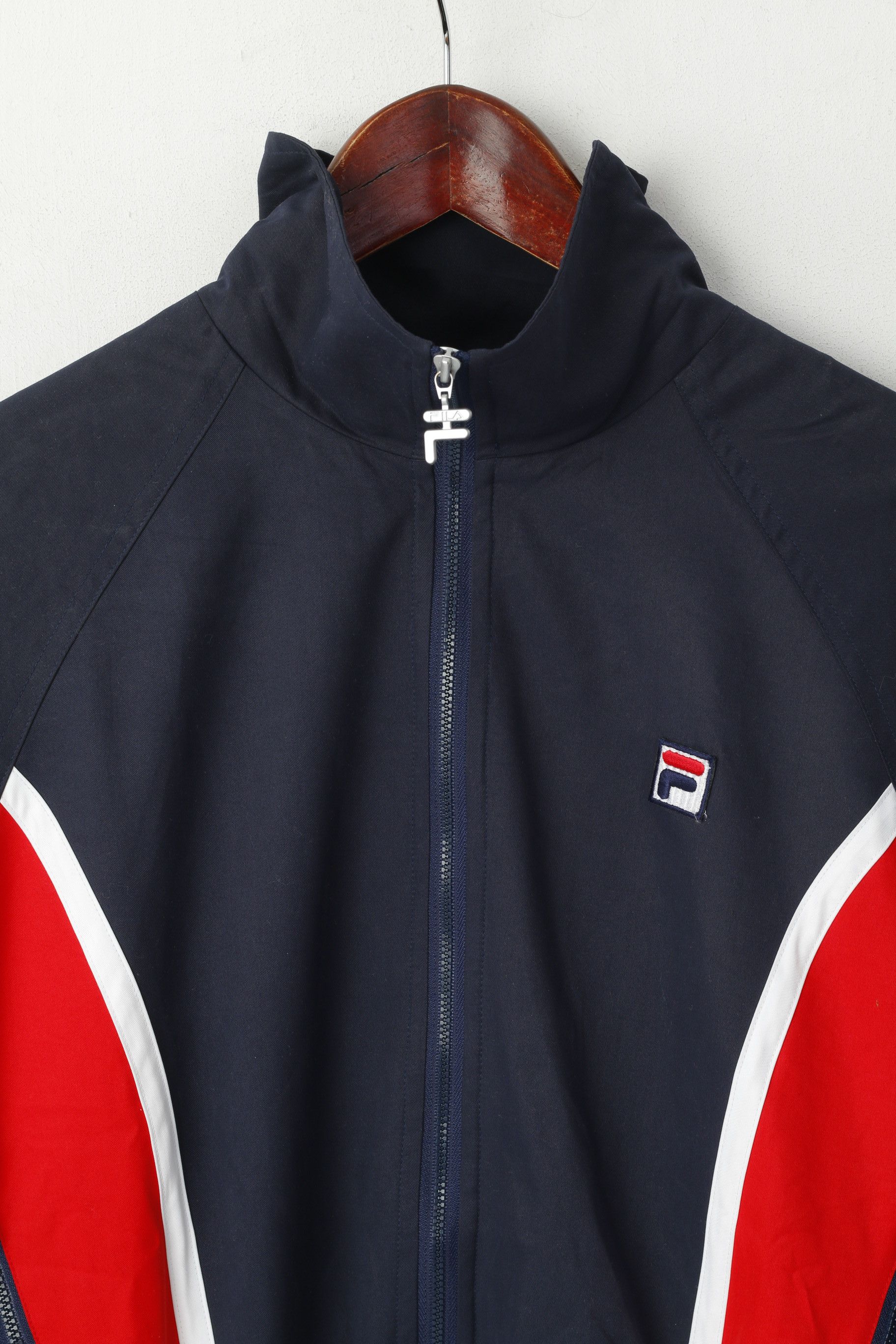 Fila FILA Women L (M) Jacket Vintage Navy 6700 Size L / US 10 / IT 46 - 3 Thumbnail