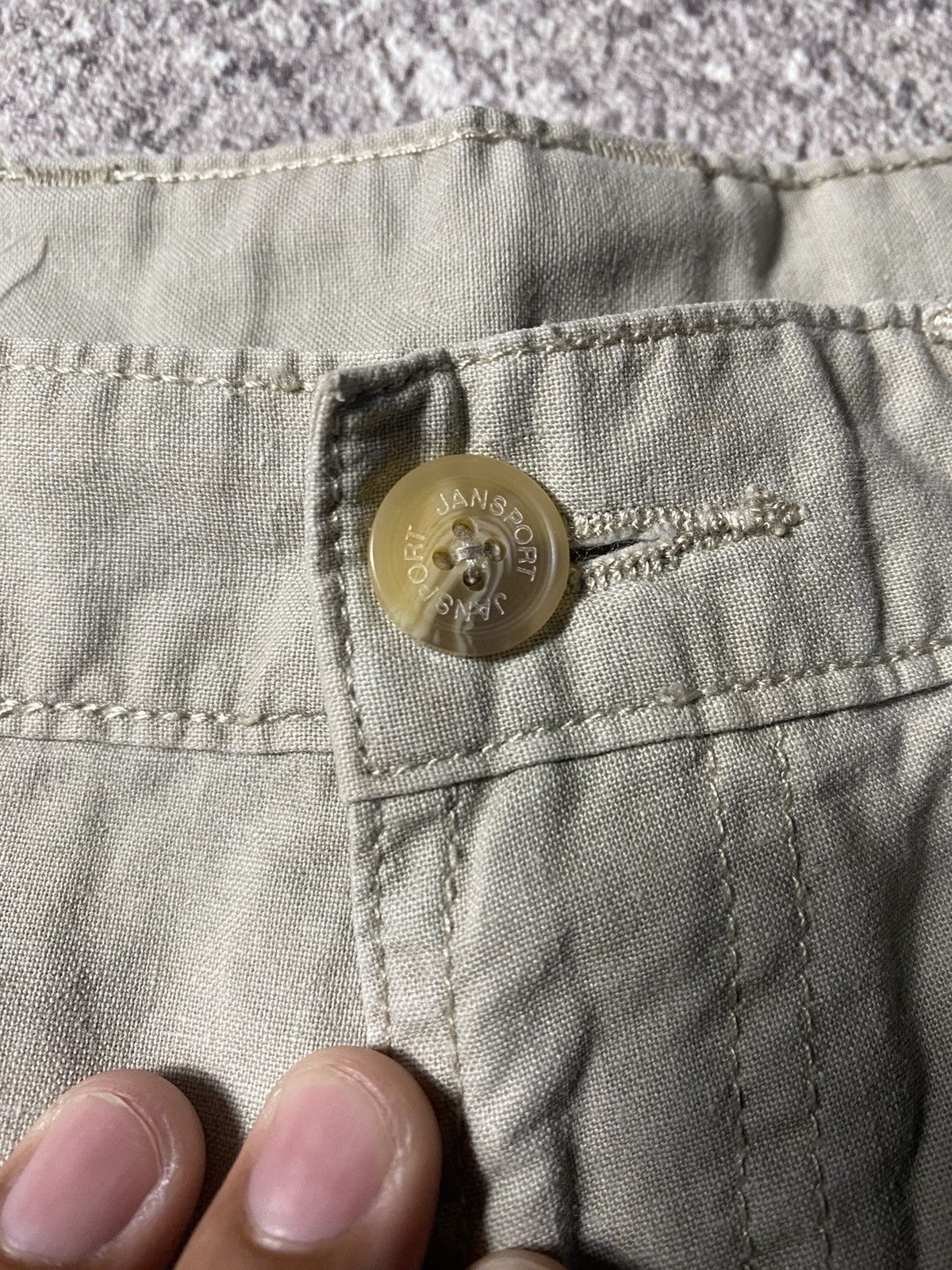 Jansport Vintage Safari Shorts Garment Dyed 90s Size US 31 - 3 Thumbnail