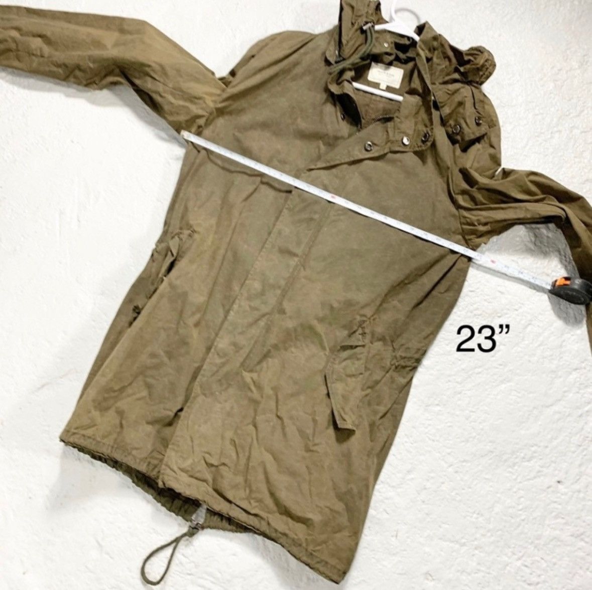 Frank & Oak Frank & Oak Hooded Anorak Jacket Parka Raincoat Forest Green Size US L / EU 52-54 / 3 - 4 Thumbnail