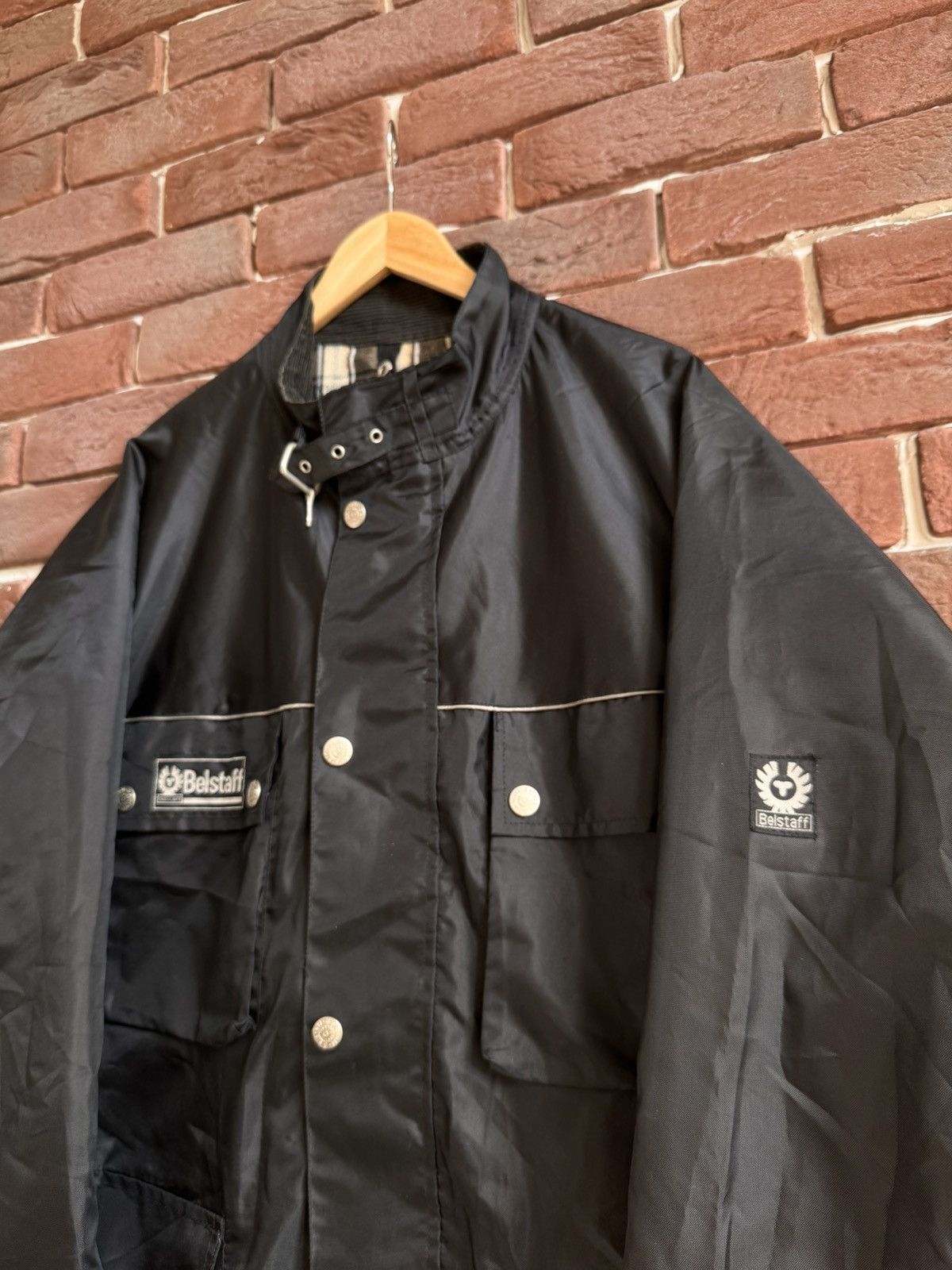 Belstaff Belstaff Nylon Windbreaker jacket vintage casual XL BLACK Size US XL / EU 56 / 4 - 4 Thumbnail