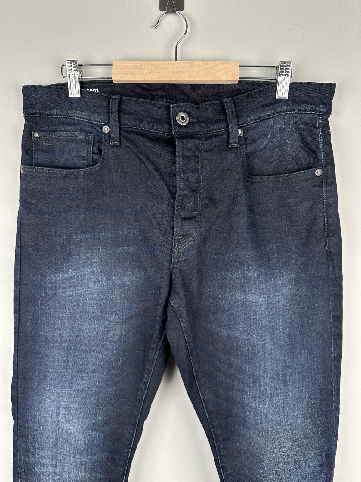 G-Star × Japanese Brand × Jean G Star Raw 3301 Slim Denim Jeans Size US 34 / EU 50 - 2 Thumbnail