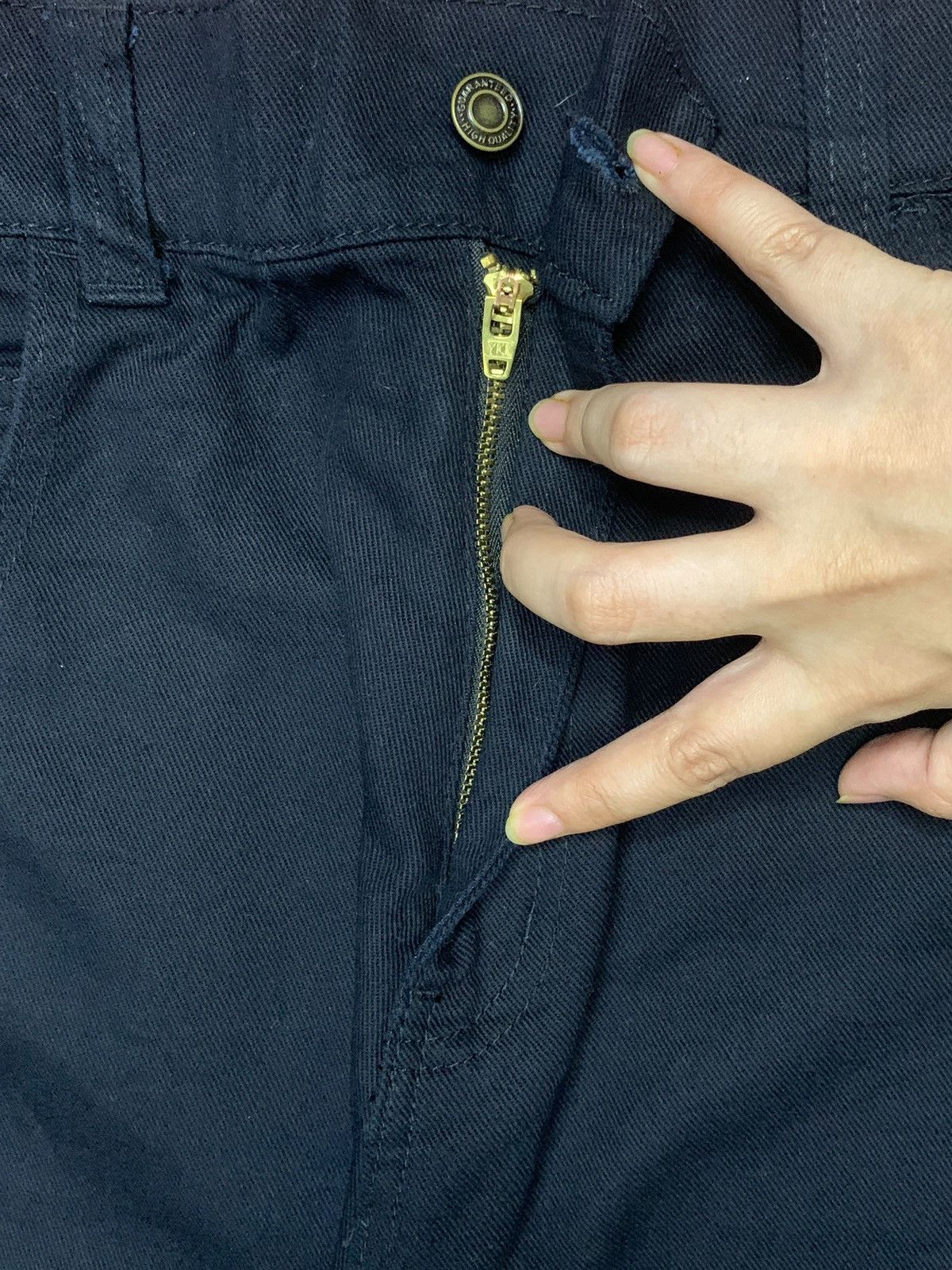 Japanese Brand Vintage Japanese Brand Black Baggy Carpenter Jeans Size US 27 - 3 Thumbnail
