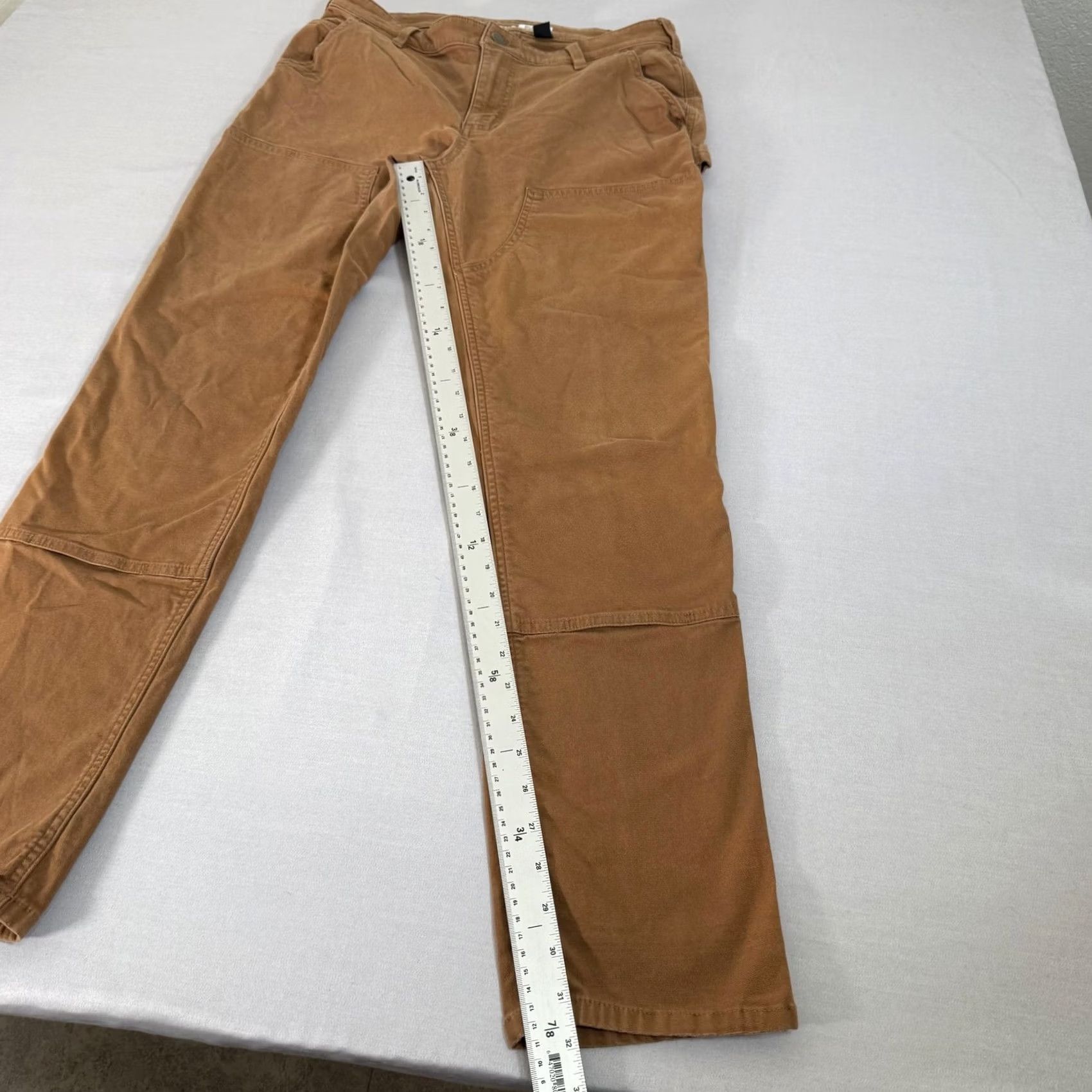 Carhartt Carhartt Pants Women 12 Tall Brown Double Knee Rugged Flex Carpenter Relaxed Fit Size 34" / US 12 / IT 48 - 4 Thumbnail