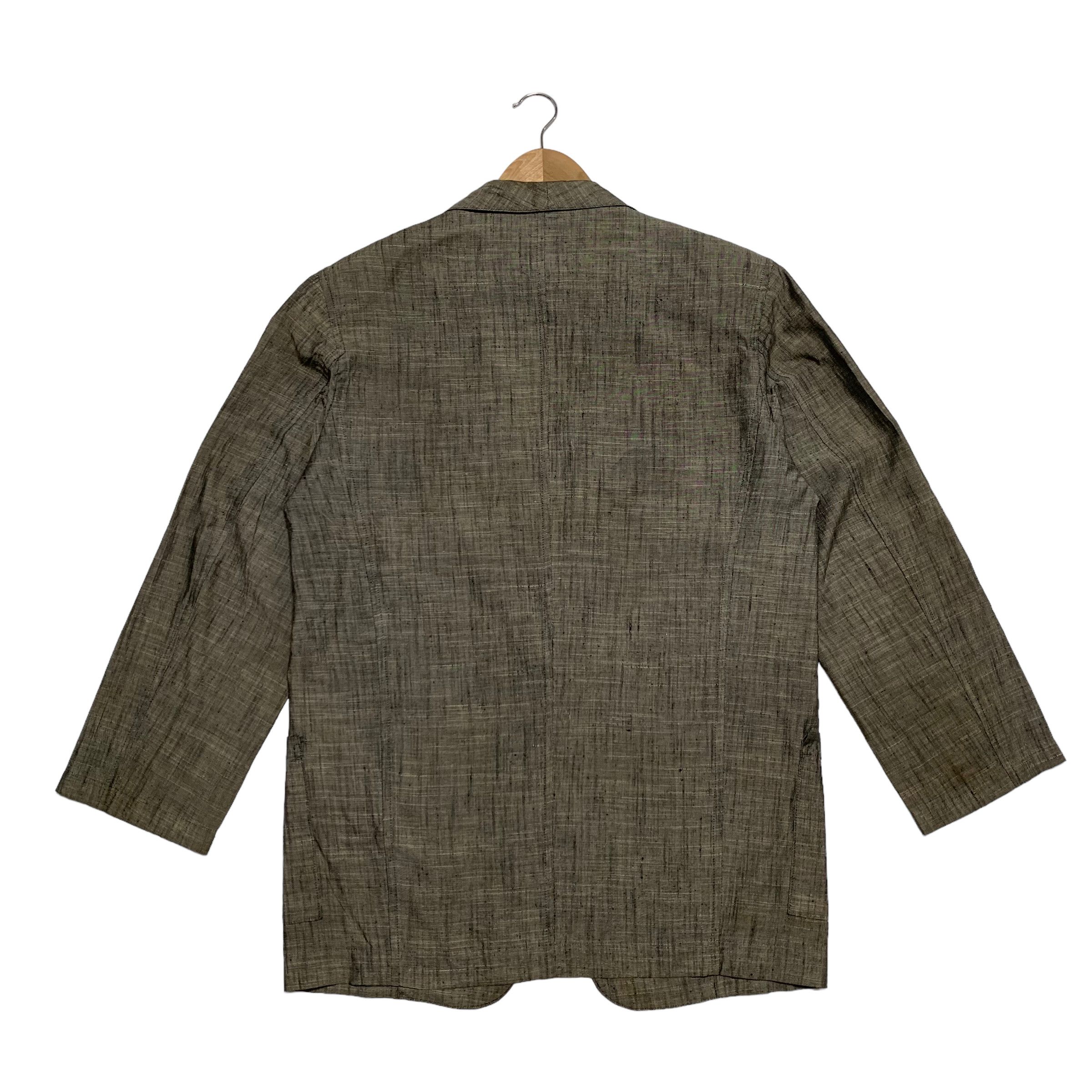 Yohji Yamamoto Vintage 80s Yohji Yamamoto SIgnature Silk Coat Blazer Size M / US 6-8 / IT 42-44 - 4 Thumbnail