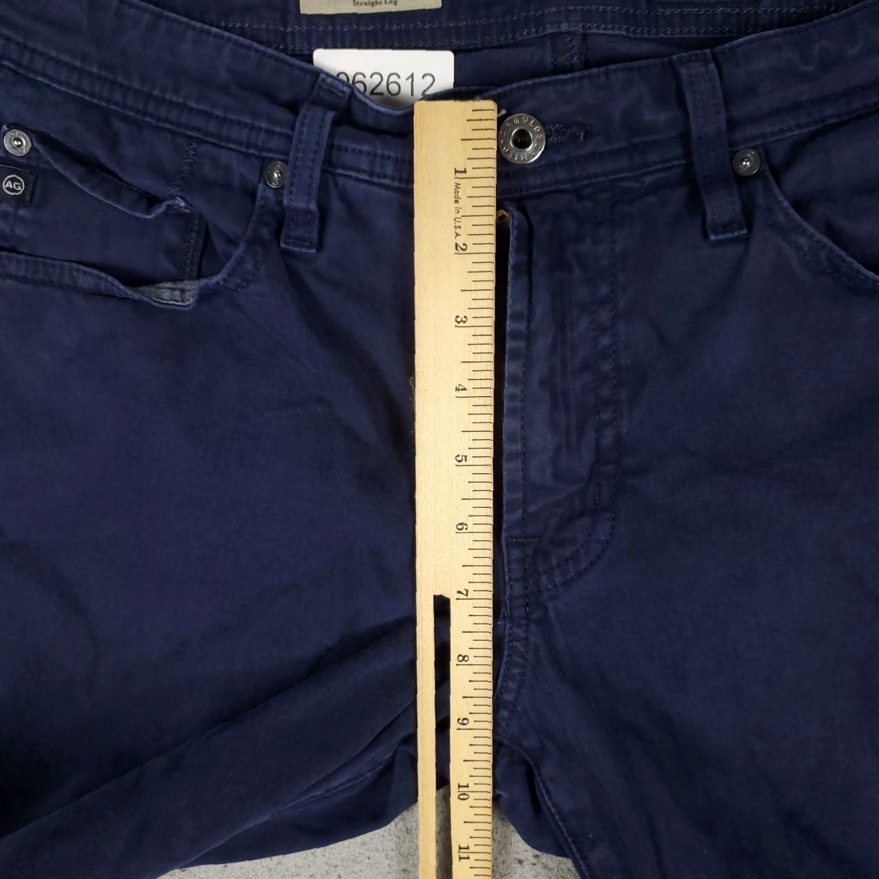 Vintage VINTAGE AG Adriano Goldschmied Men's Jeans 31x28 Blue Straight Leg Cotton Regular Fit American Classic Size US 31 - 4 Thumbnail