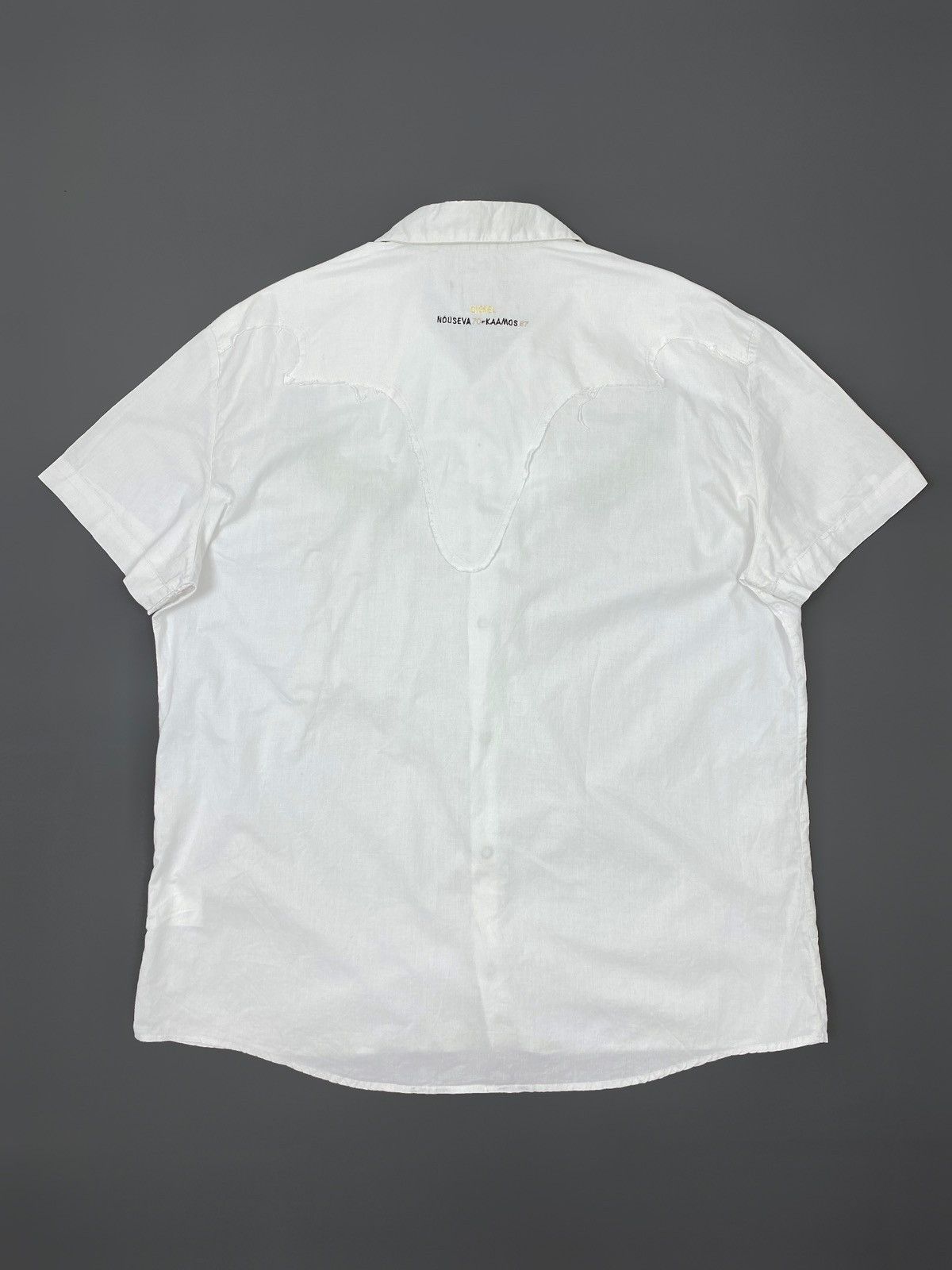 Diesel Y2K Diesel Western Snap Button Up Short Sleeve Shirt Size US XXL / EU 58 / 5 - 5 Thumbnail