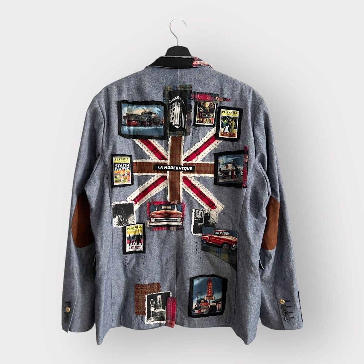 Handmade RARE! 1 of 1 “80s MEMORY” Handmade Patches Blazers Size US L / EU 52-54 / 3 - 2 Thumbnail