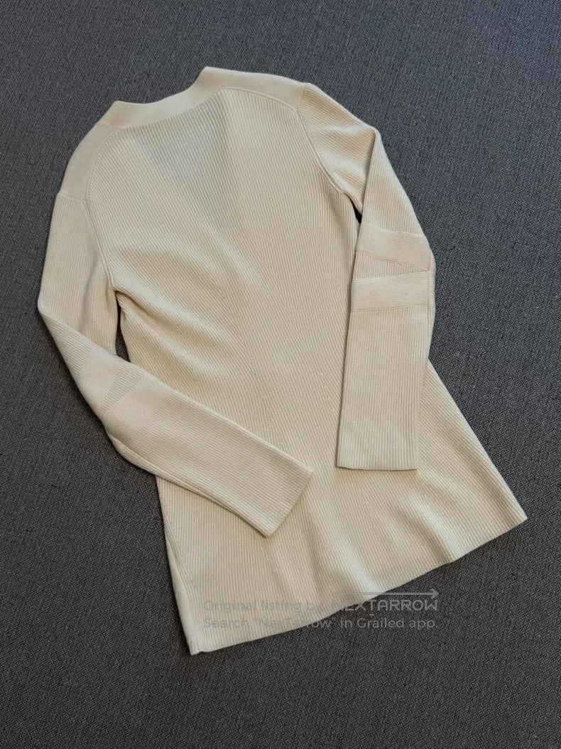Hermes Hermes Off-white long cardigan Size XS / US 0-2 / IT 36-38 - 4 Thumbnail